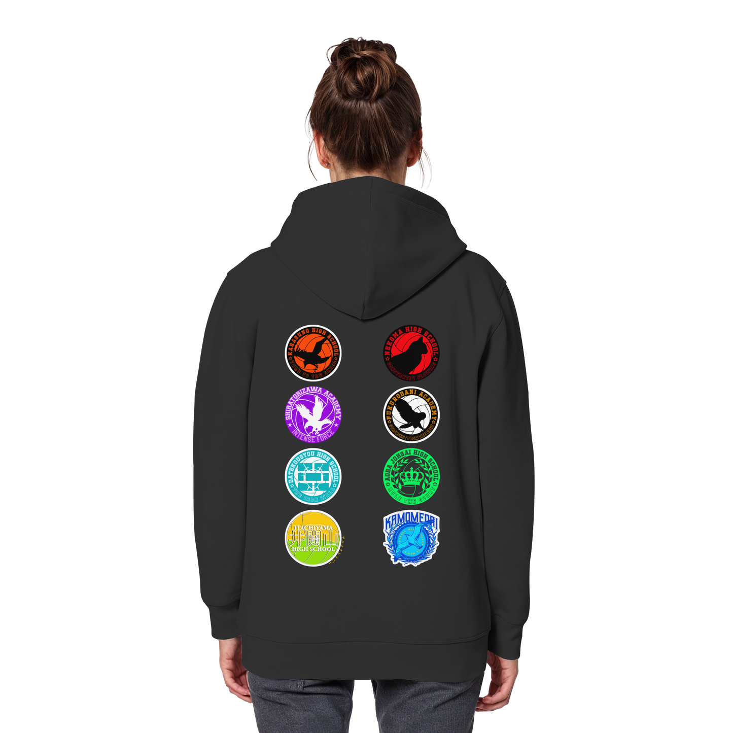 "Ascension Marks" Back Black Organic Classic Hoodie