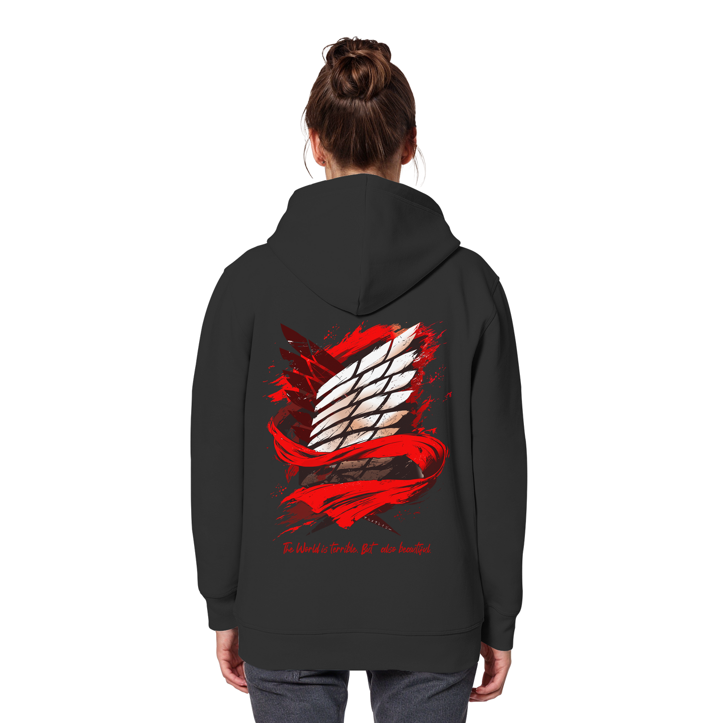 "Verbundenheit" Back Organic Classic Hoodie