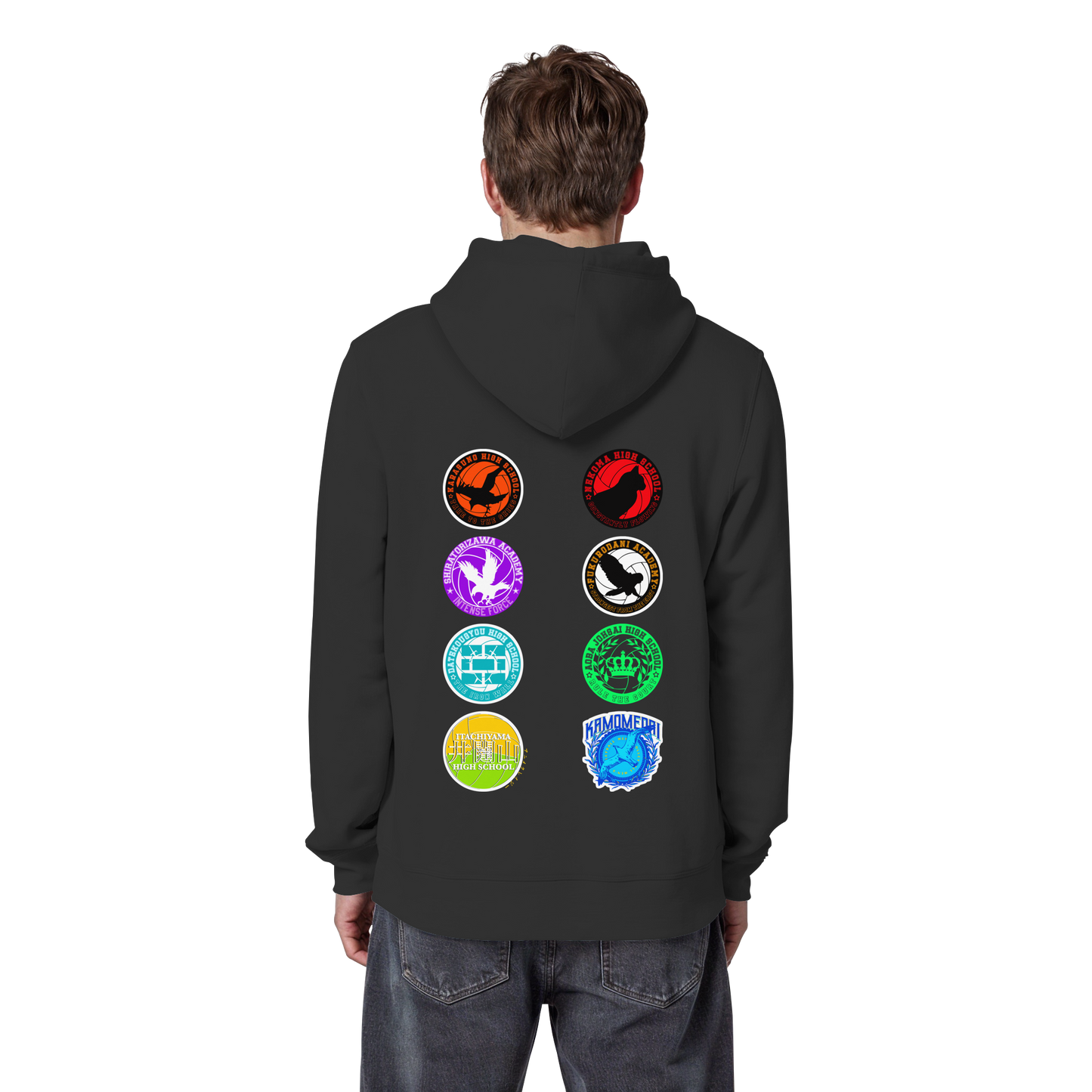 "Ascension Marks" Back Black Organic Classic Hoodie