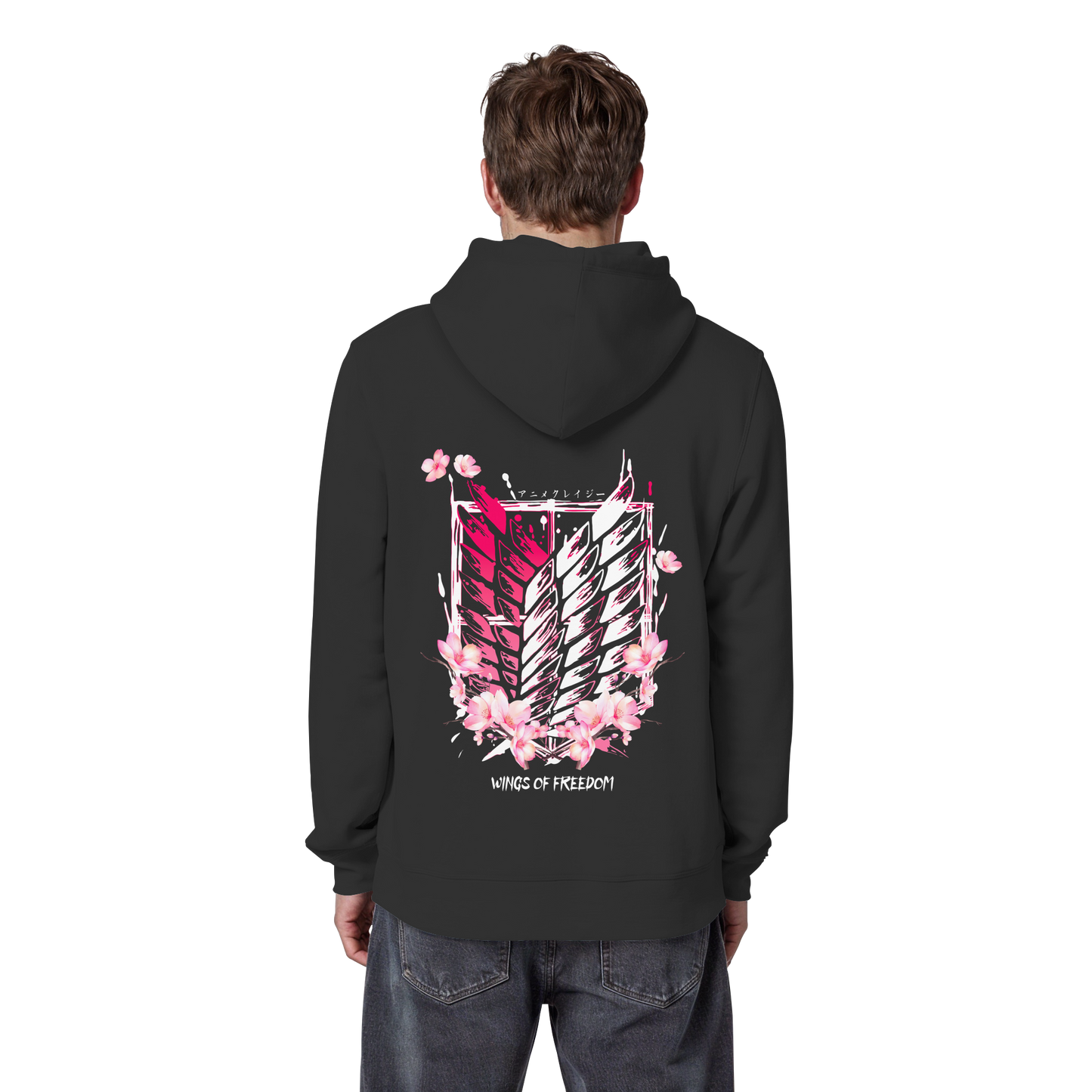 "Petals of Liberation“ Back Organic Classic Hoodie