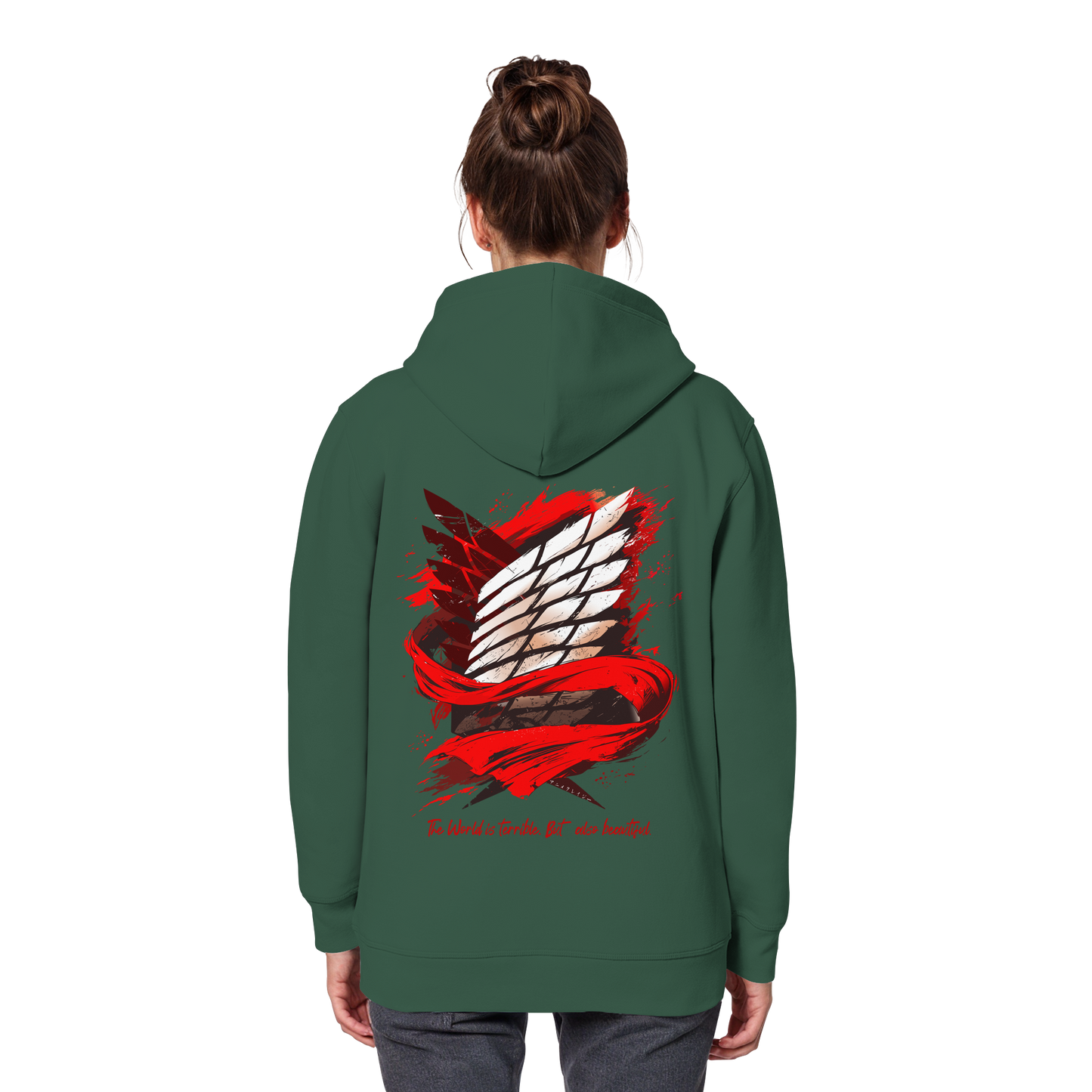 "Verbundenheit" Back Organic Classic Hoodie