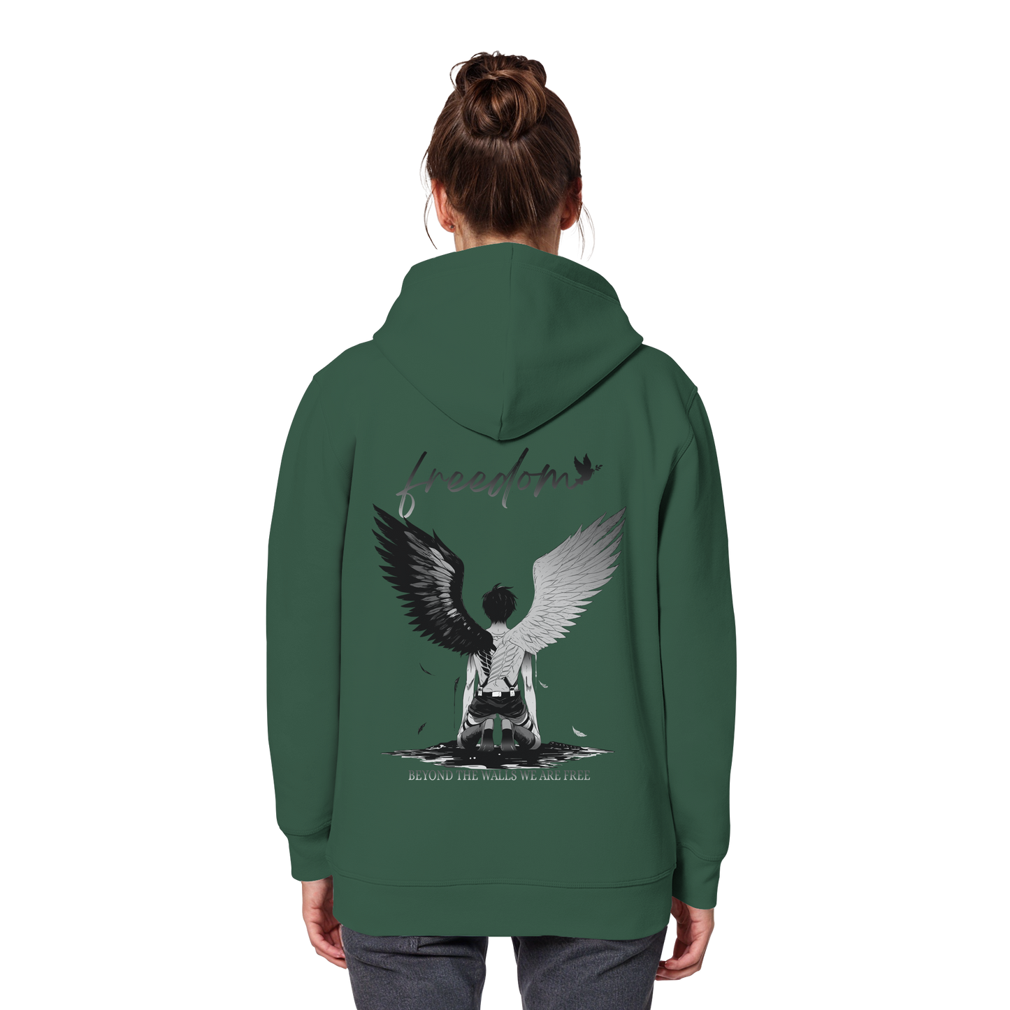 "Freedom" Back Organic Classic Hoodie