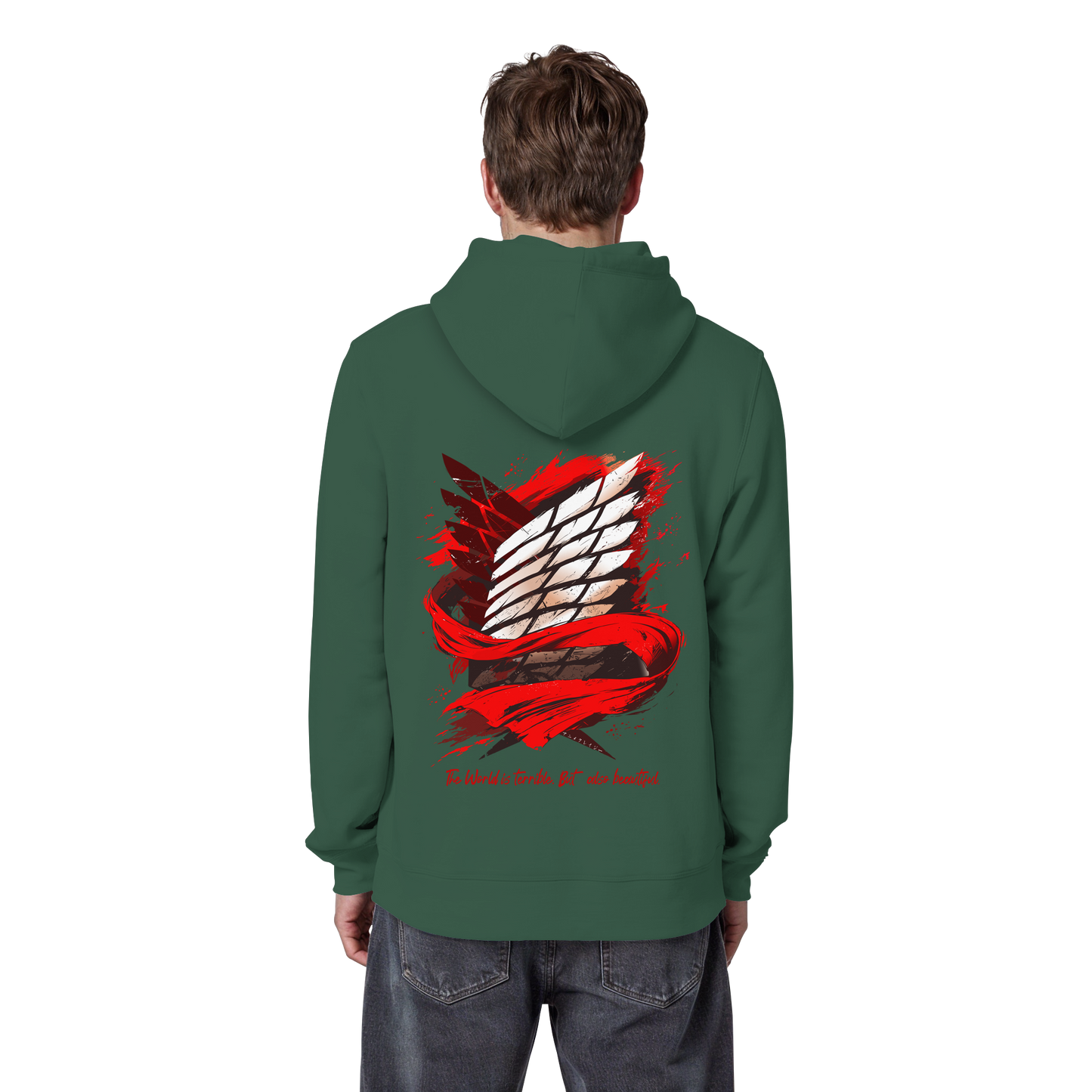 "Verbundenheit" Back Organic Classic Hoodie