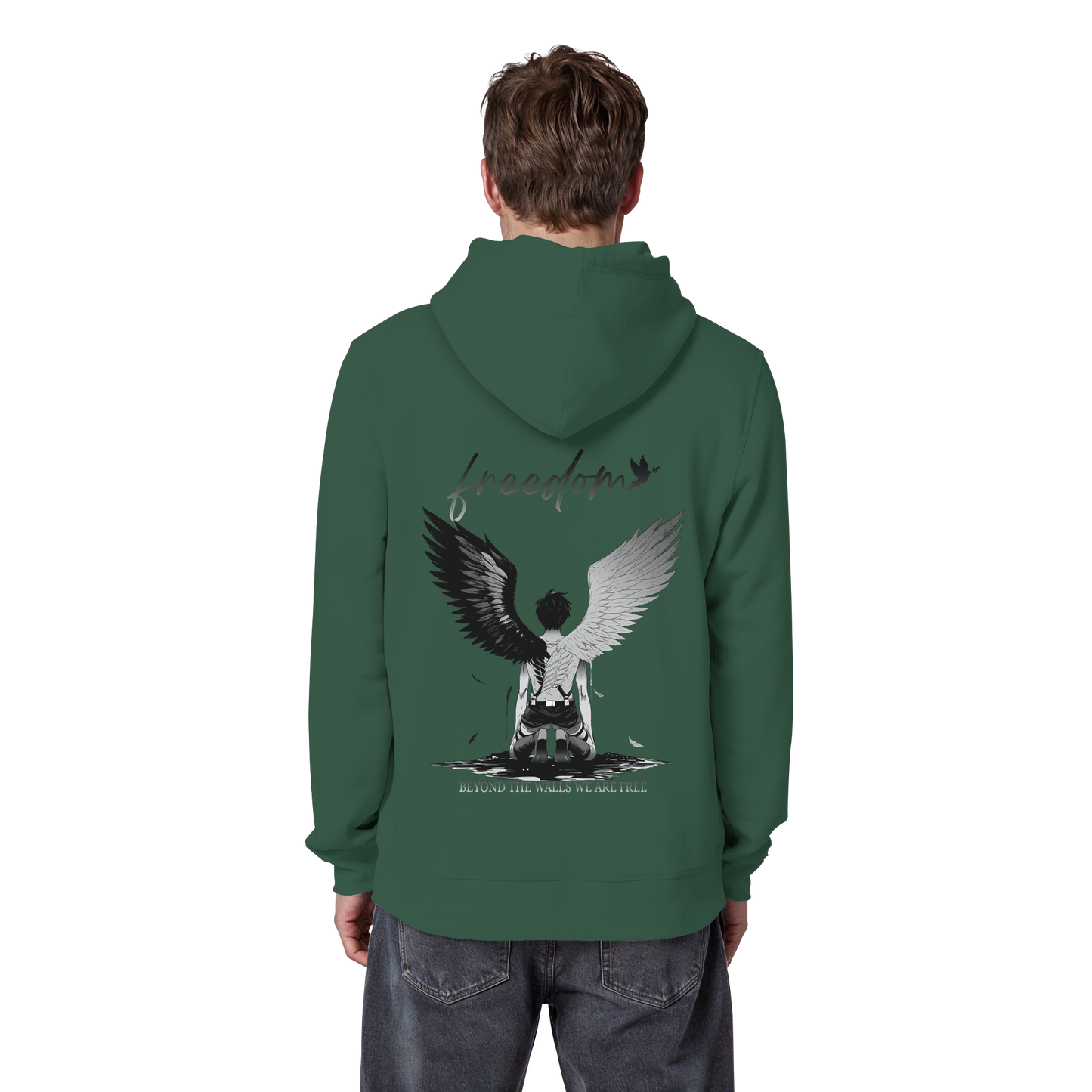 "Freedom" Back Organic Classic Hoodie