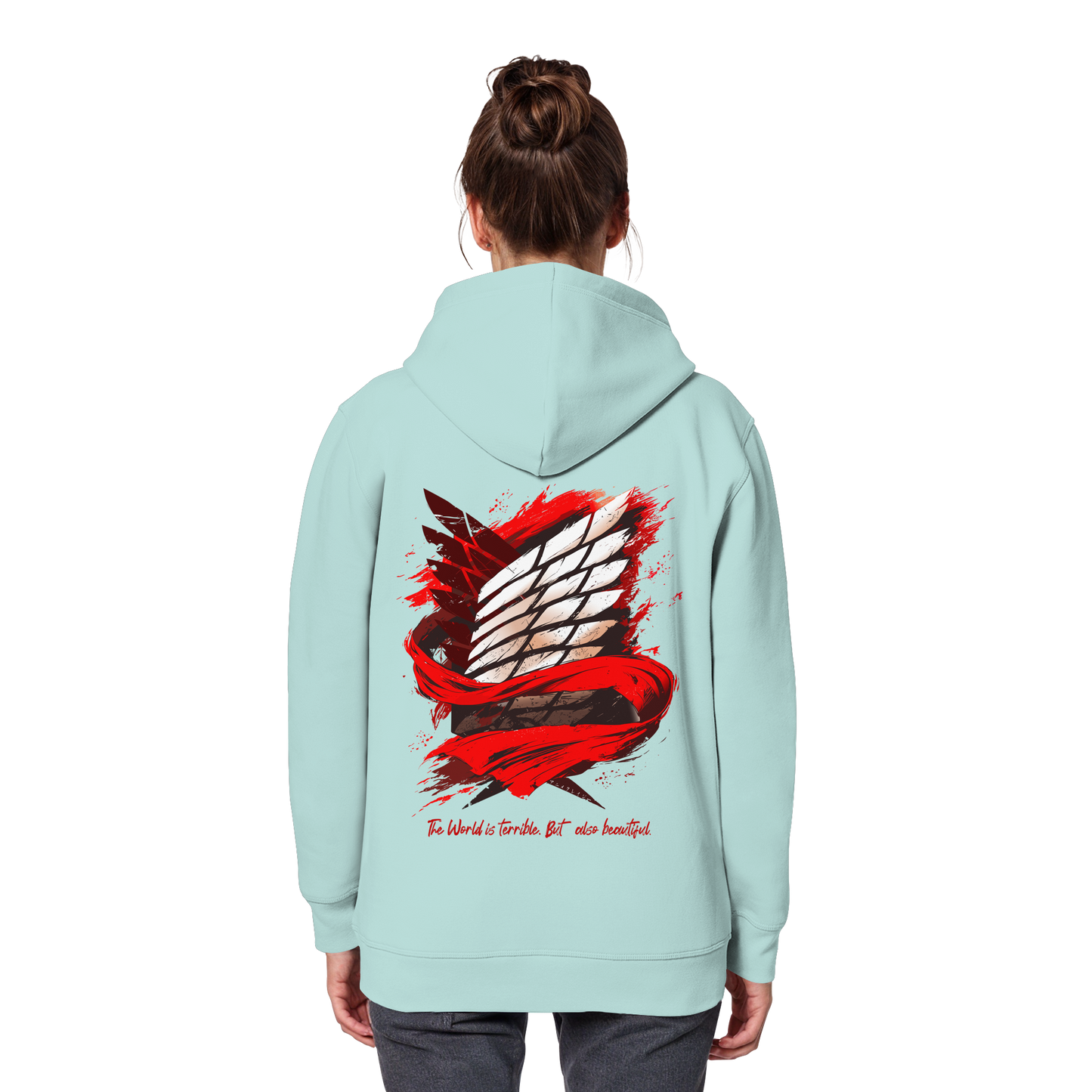 "Verbundenheit" Back Organic Classic Hoodie