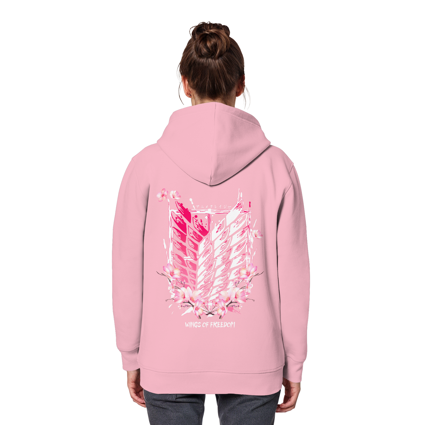 "Petals of Liberation“ Back Organic Classic Hoodie