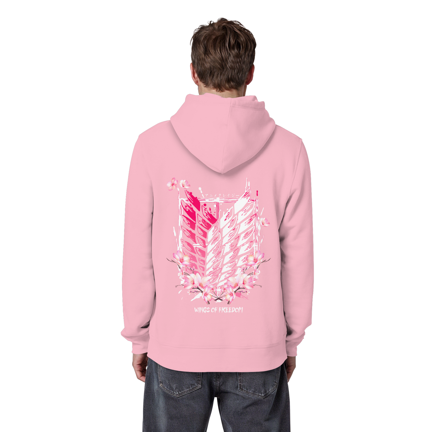 "Petals of Liberation“ Back Organic Classic Hoodie