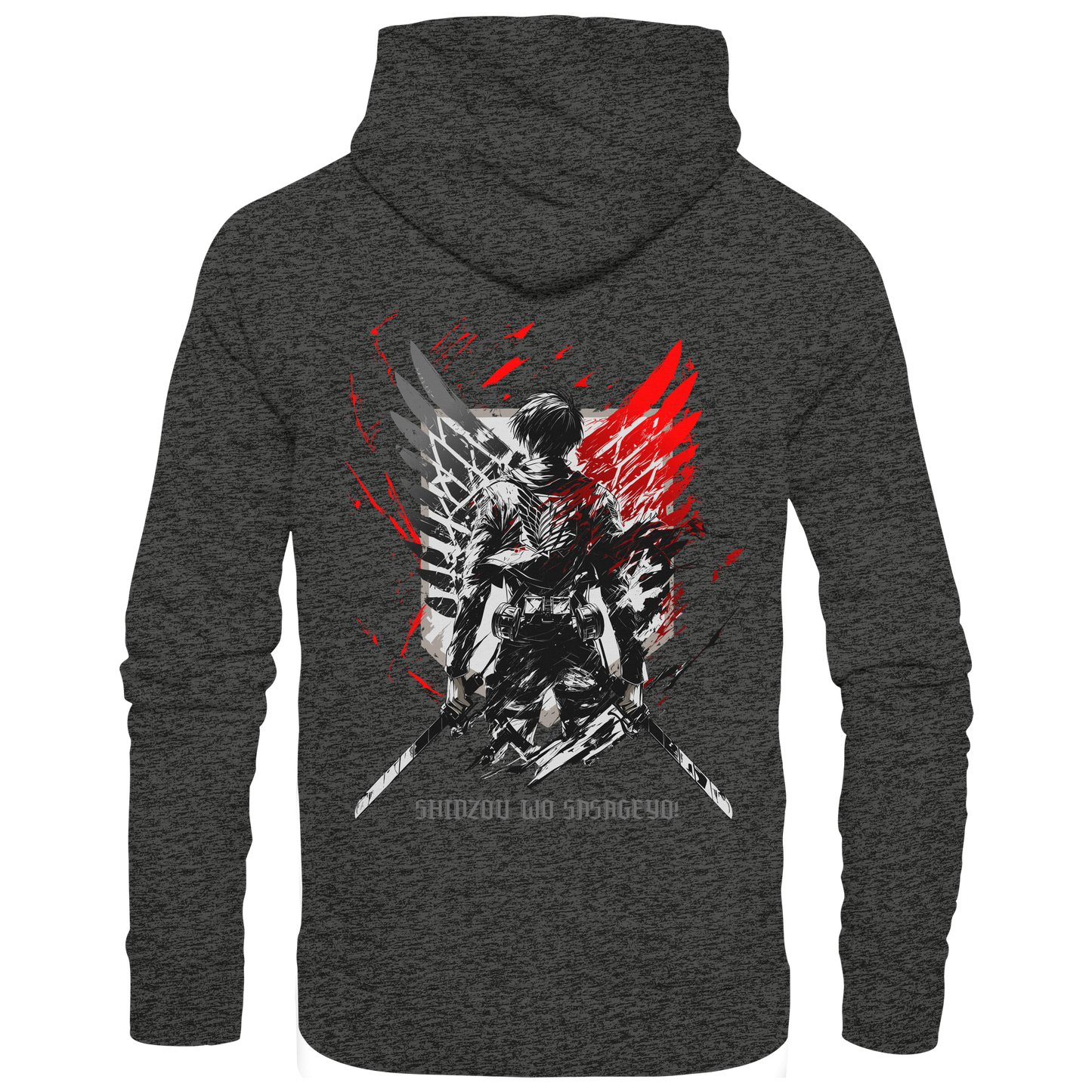 "Wings of Resolve" Back Organic Classic Hoodie