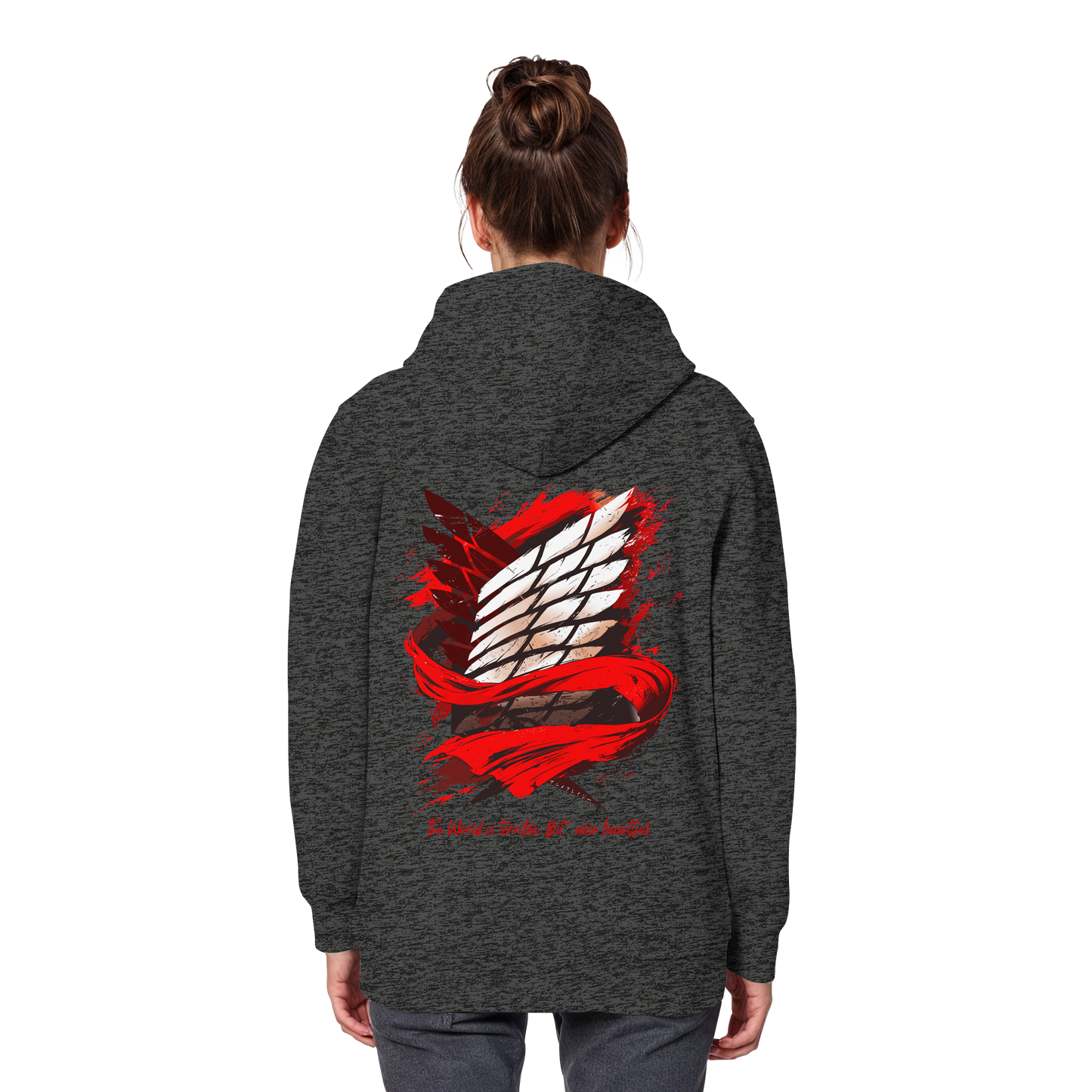 "Verbundenheit" Back Organic Classic Hoodie