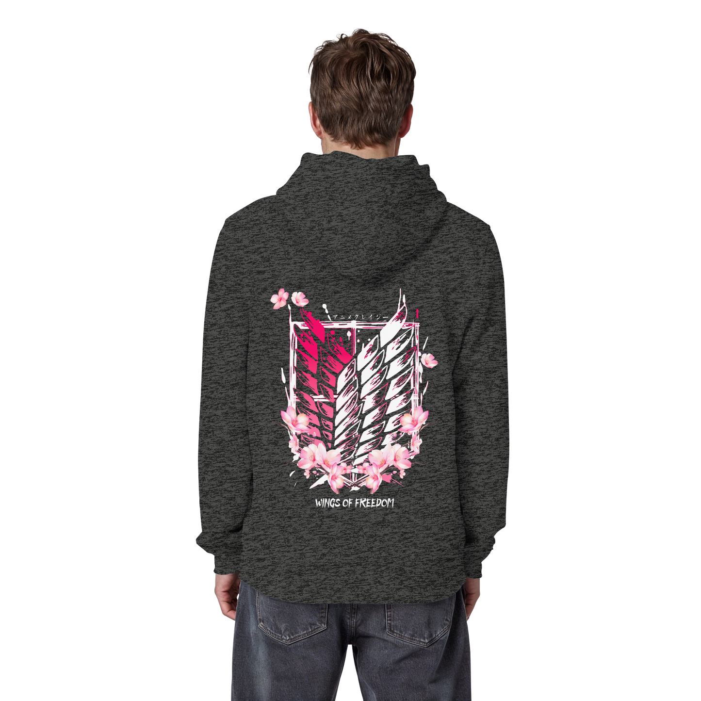 "Petals of Liberation“ Back Organic Classic Hoodie