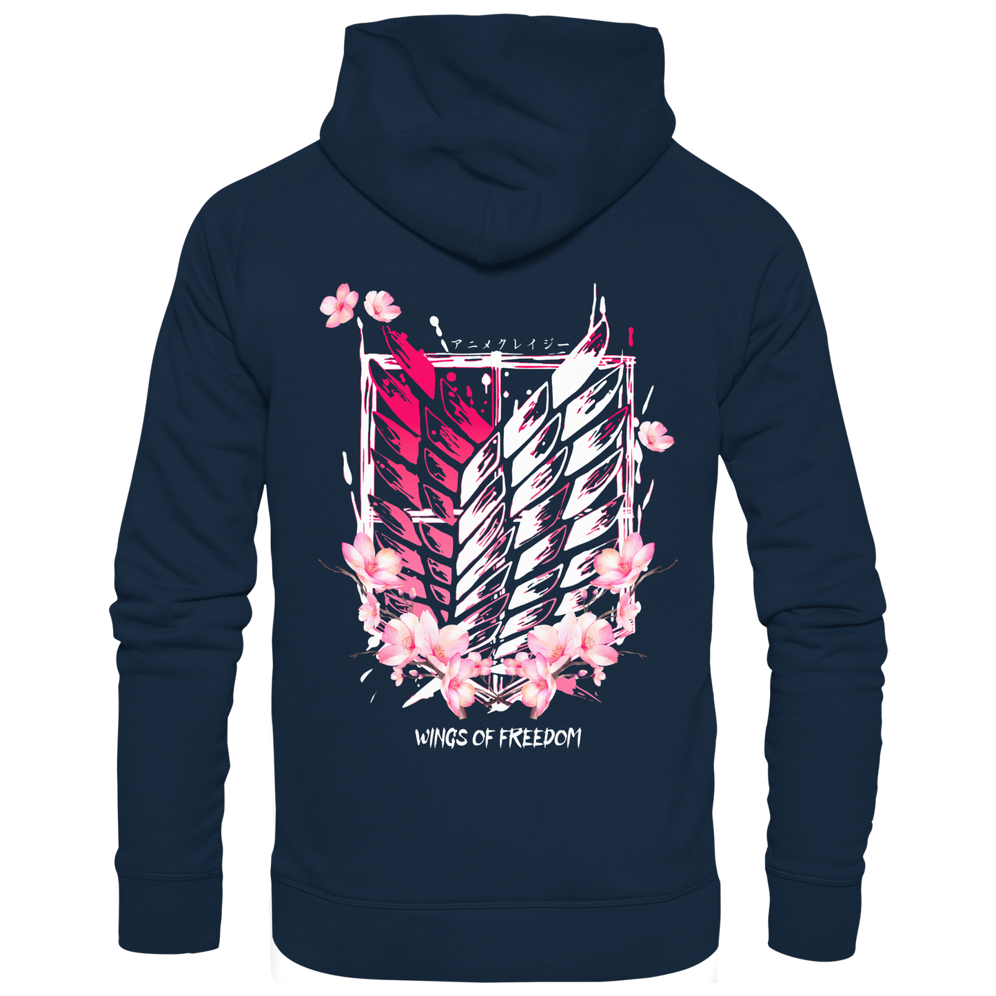 "Petals of Liberation“ Back Organic Classic Hoodie