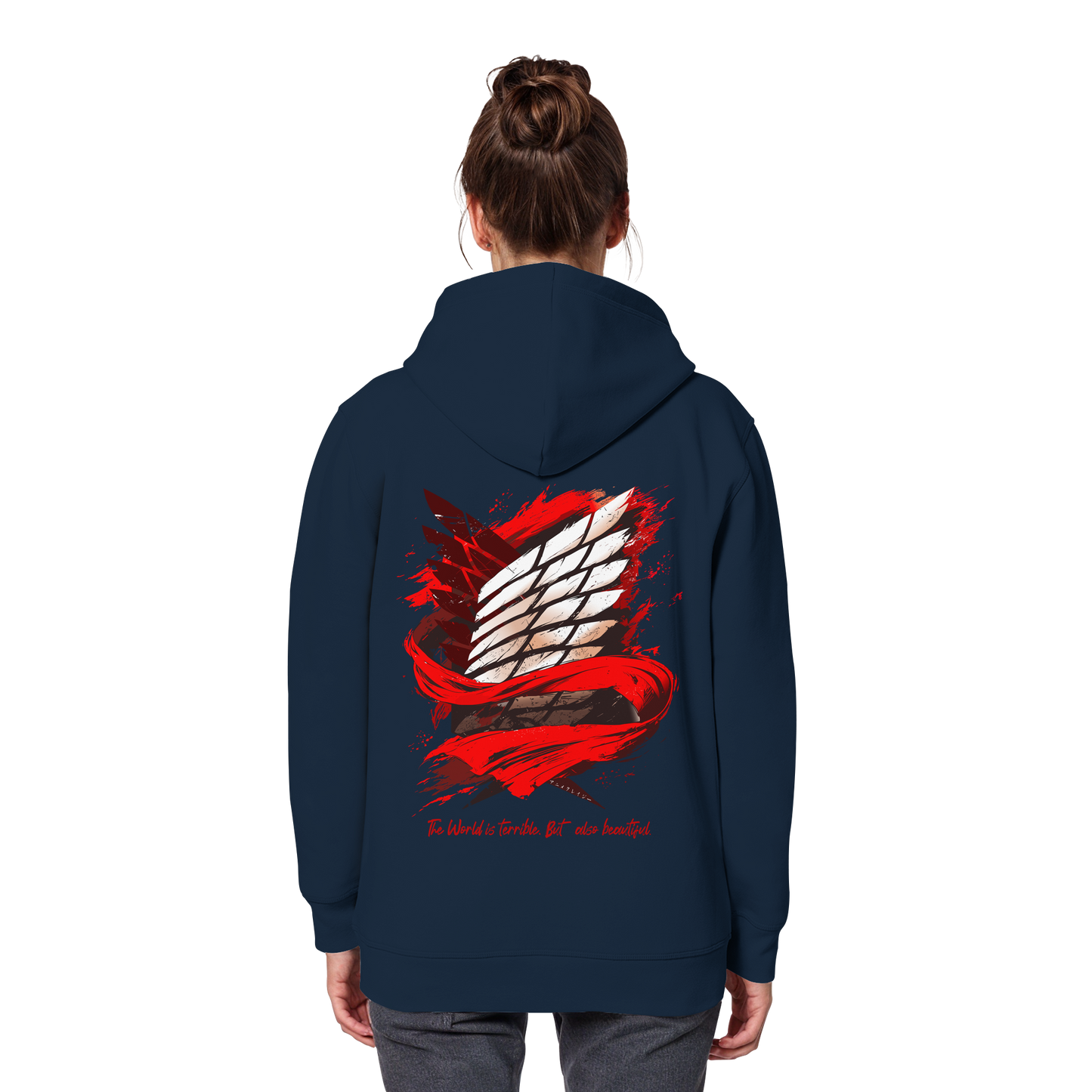 "Verbundenheit" Back Organic Classic Hoodie