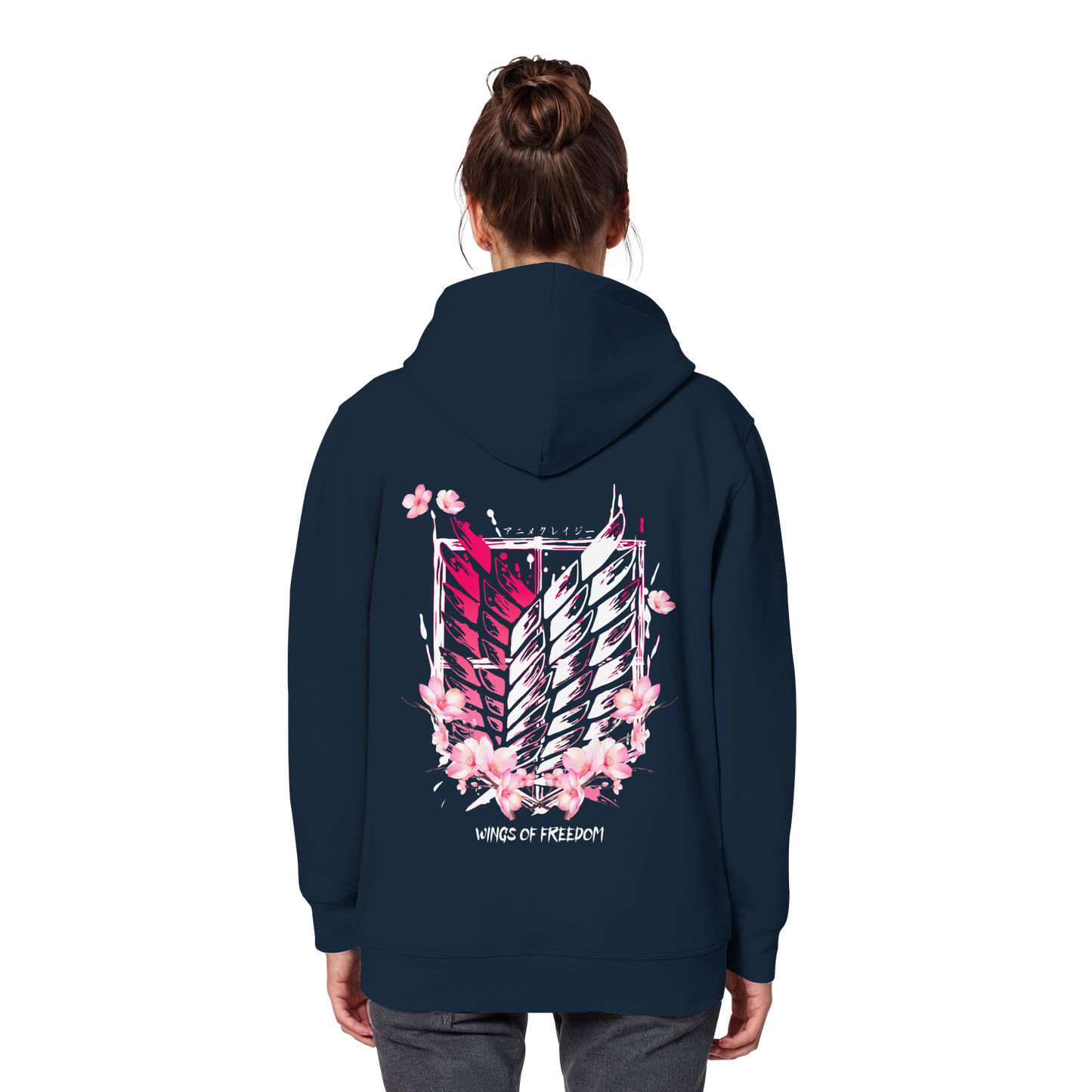"Petals of Liberation“ Back Organic Classic Hoodie