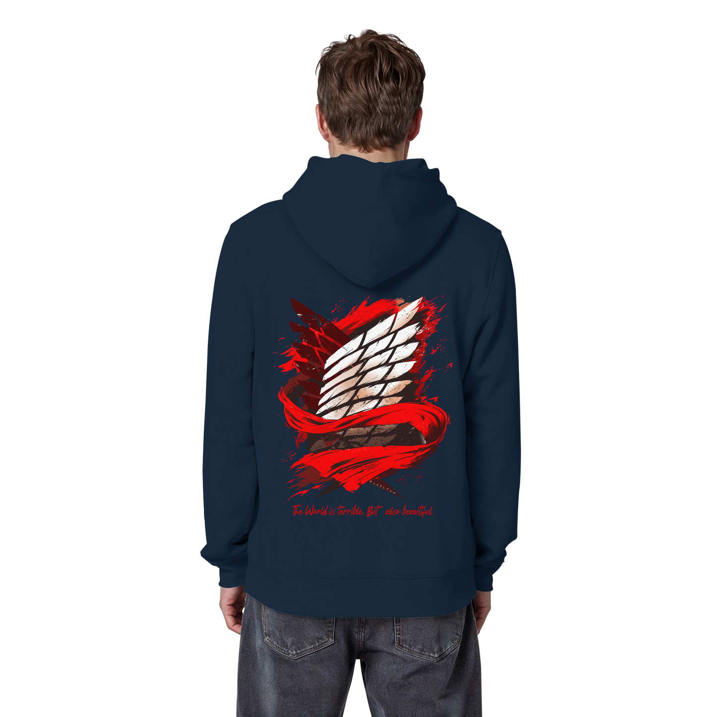 "Verbundenheit" Back Organic Classic Hoodie