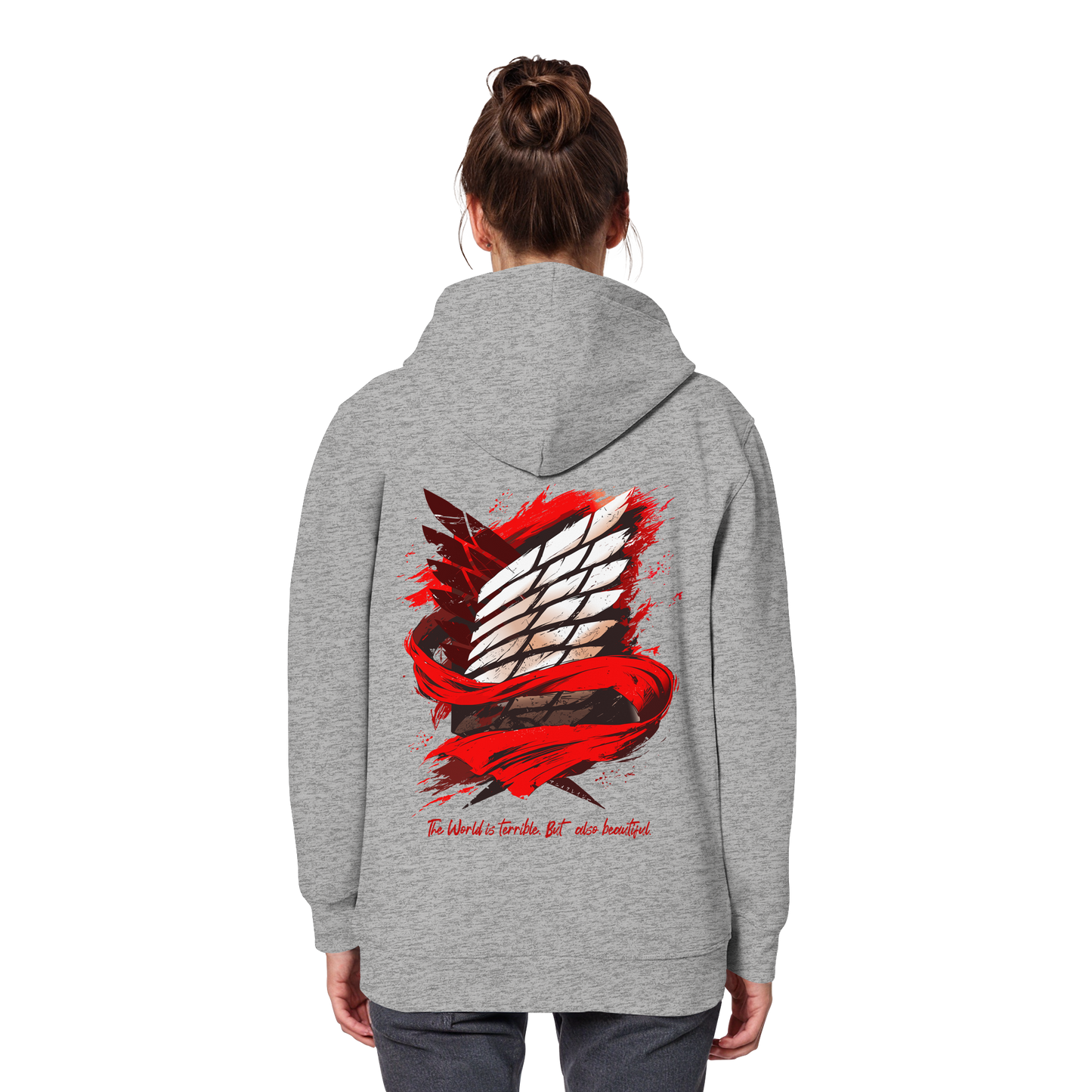 "Verbundenheit" Back Organic Classic Hoodie