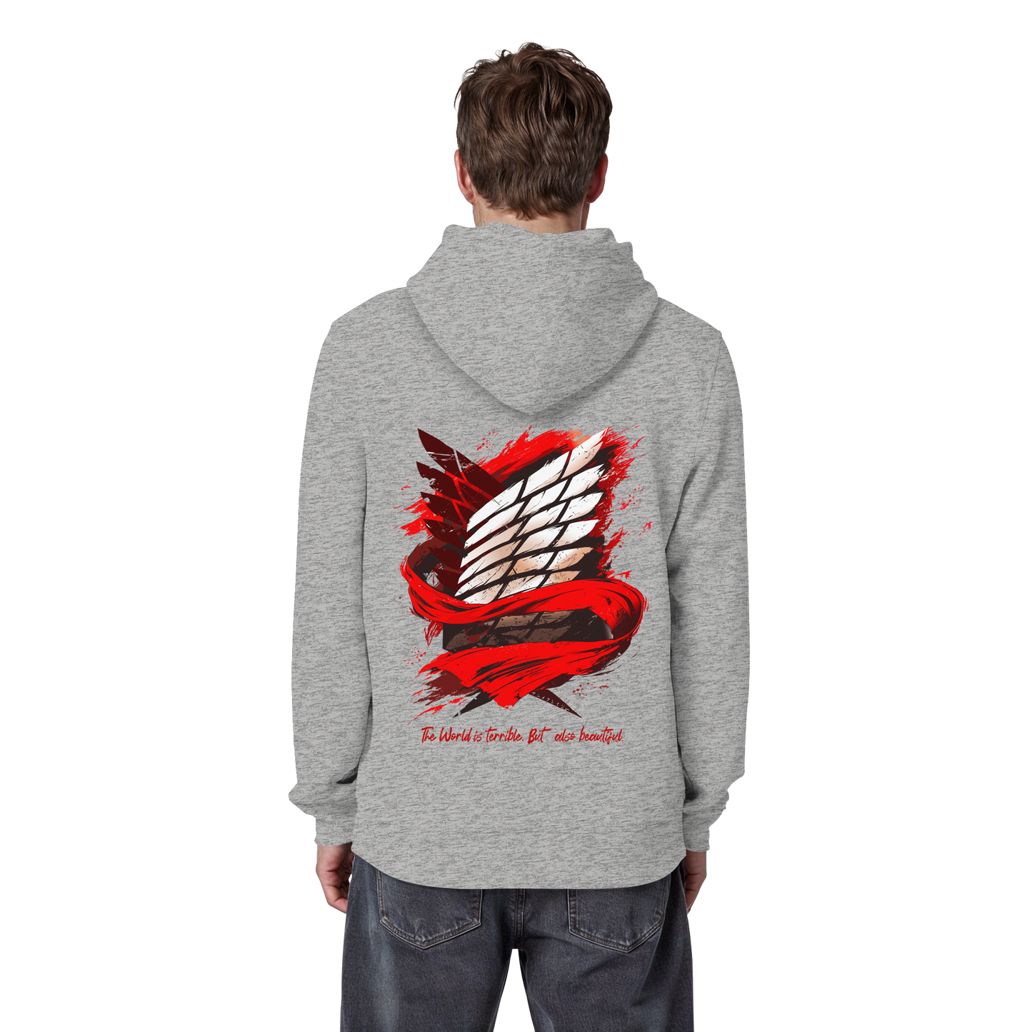"Verbundenheit" Back Organic Classic Hoodie