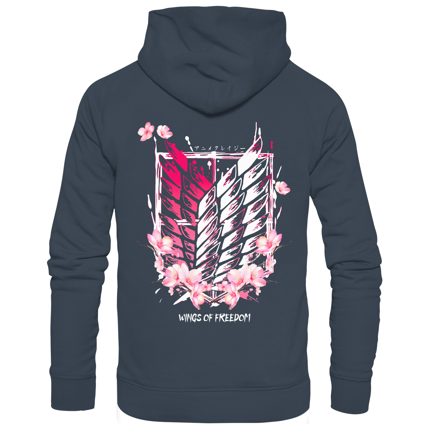 "Petals of Liberation“ Back Organic Classic Hoodie