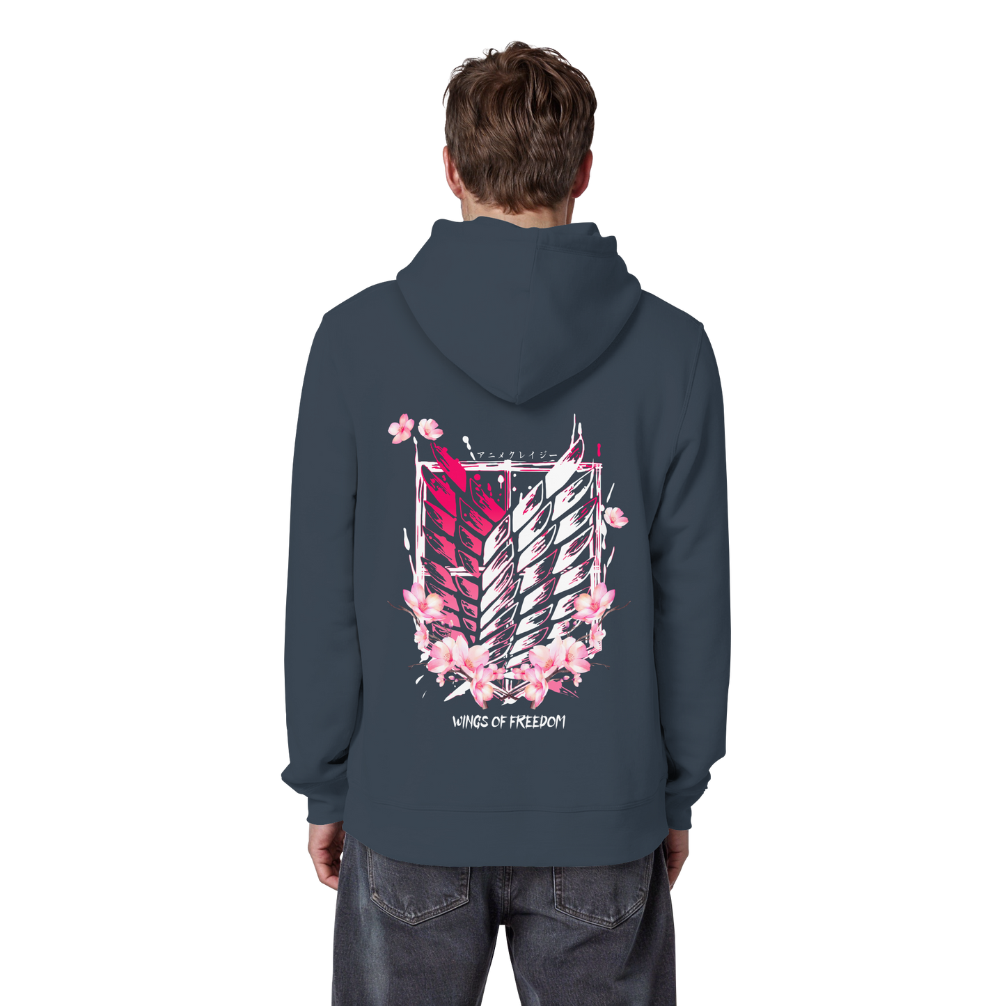 "Petals of Liberation“ Back Organic Classic Hoodie