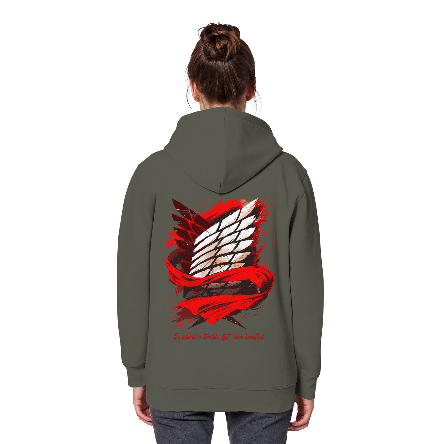 "Verbundenheit" Back Organic Classic Hoodie