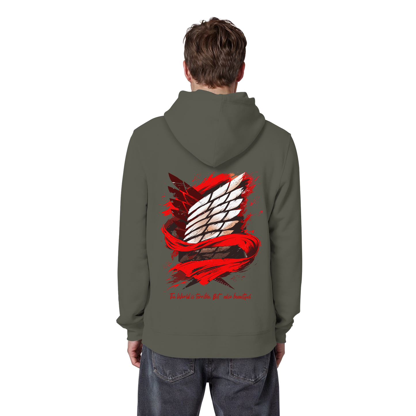 "Verbundenheit" Back Organic Classic Hoodie
