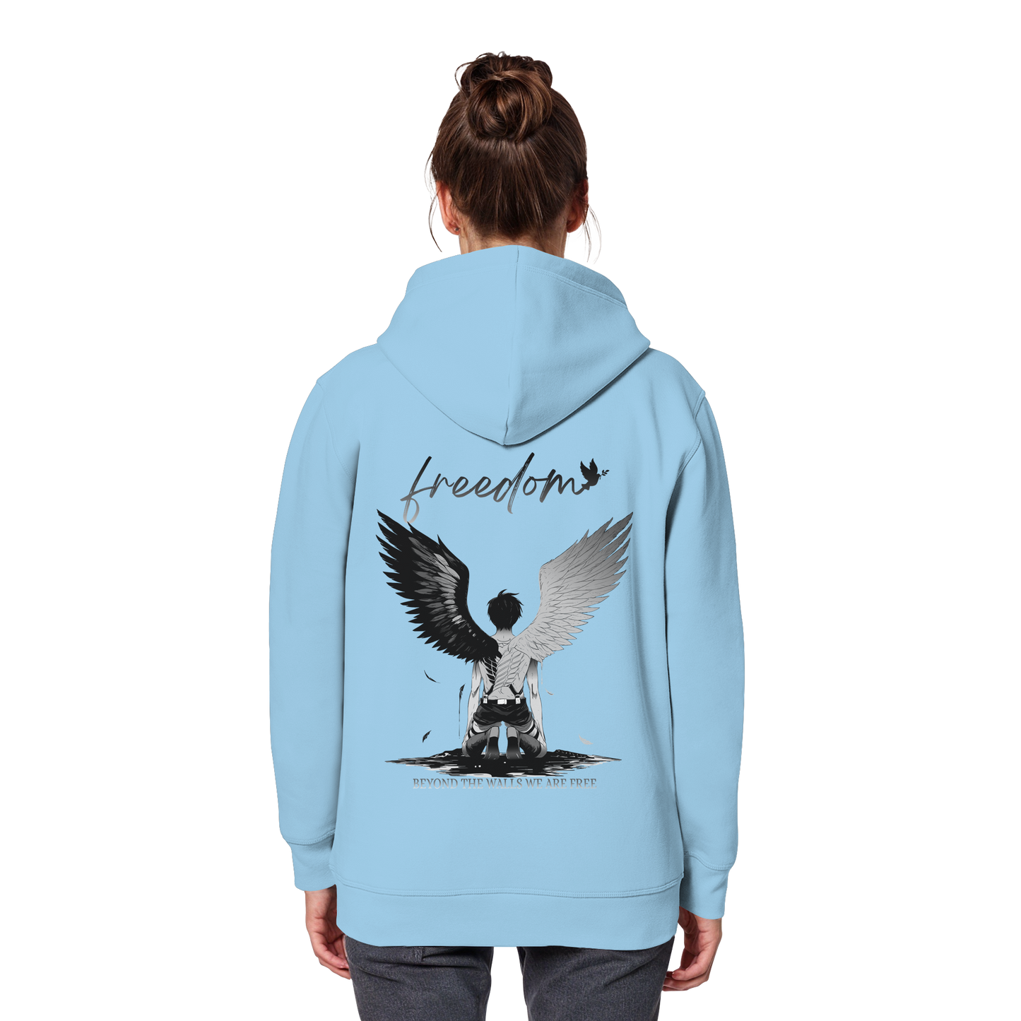 "Freedom" Back Organic Classic Hoodie