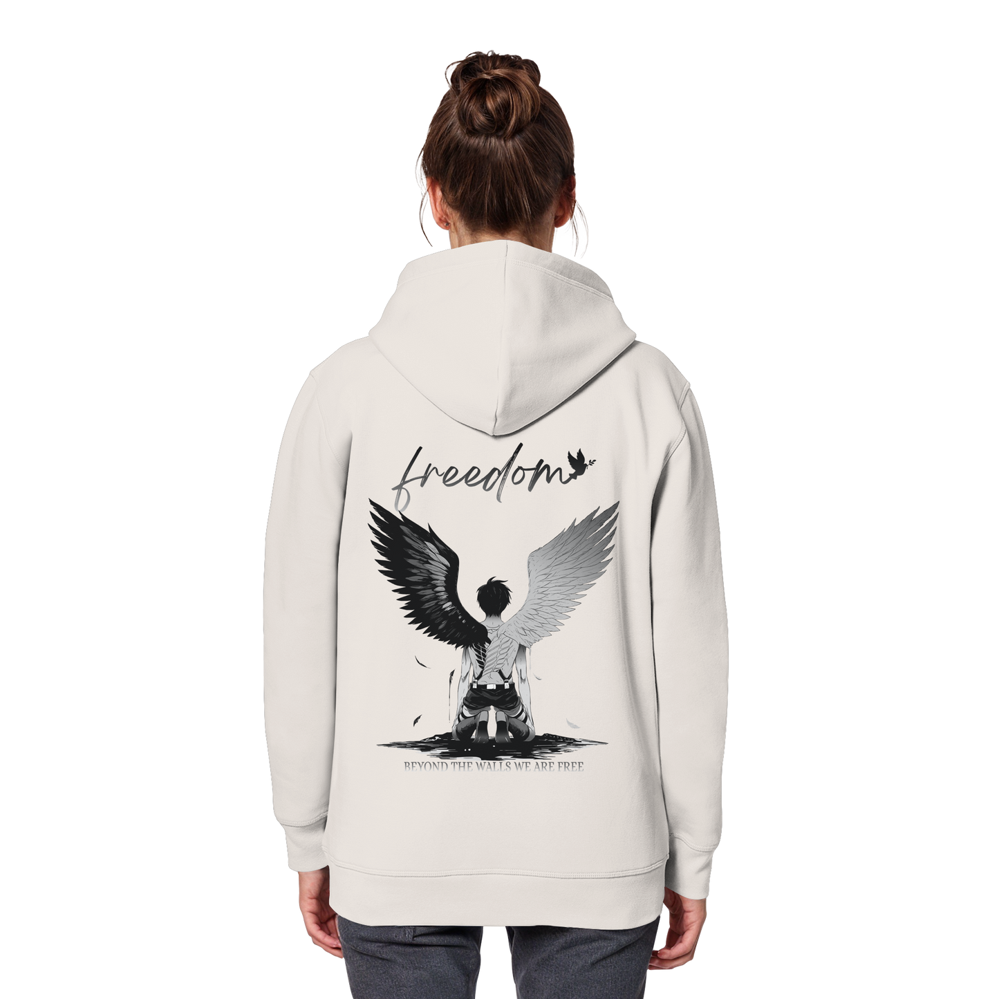 "Freedom" Back Organic Classic Hoodie