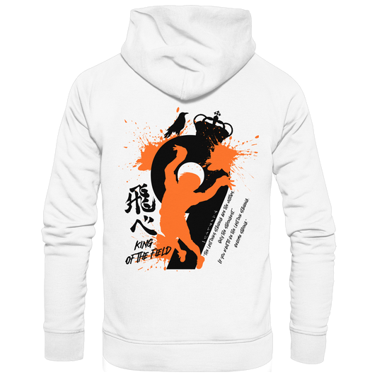 "King Of The Field 2.0" Back White Organic Classic Hoodie