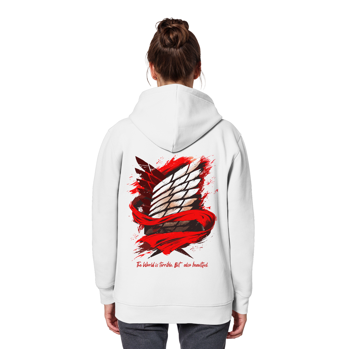 "Verbundenheit" Back Organic Classic Hoodie