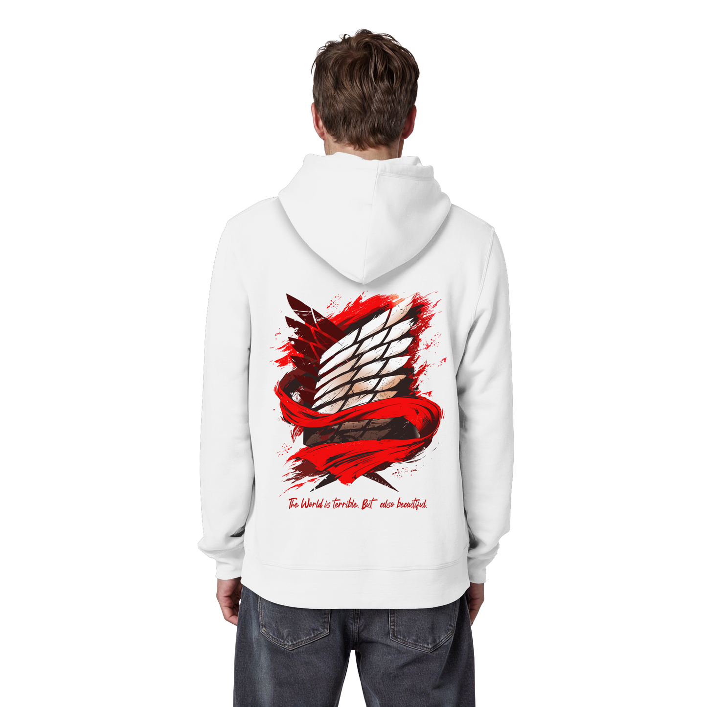 "Verbundenheit" Back Organic Classic Hoodie