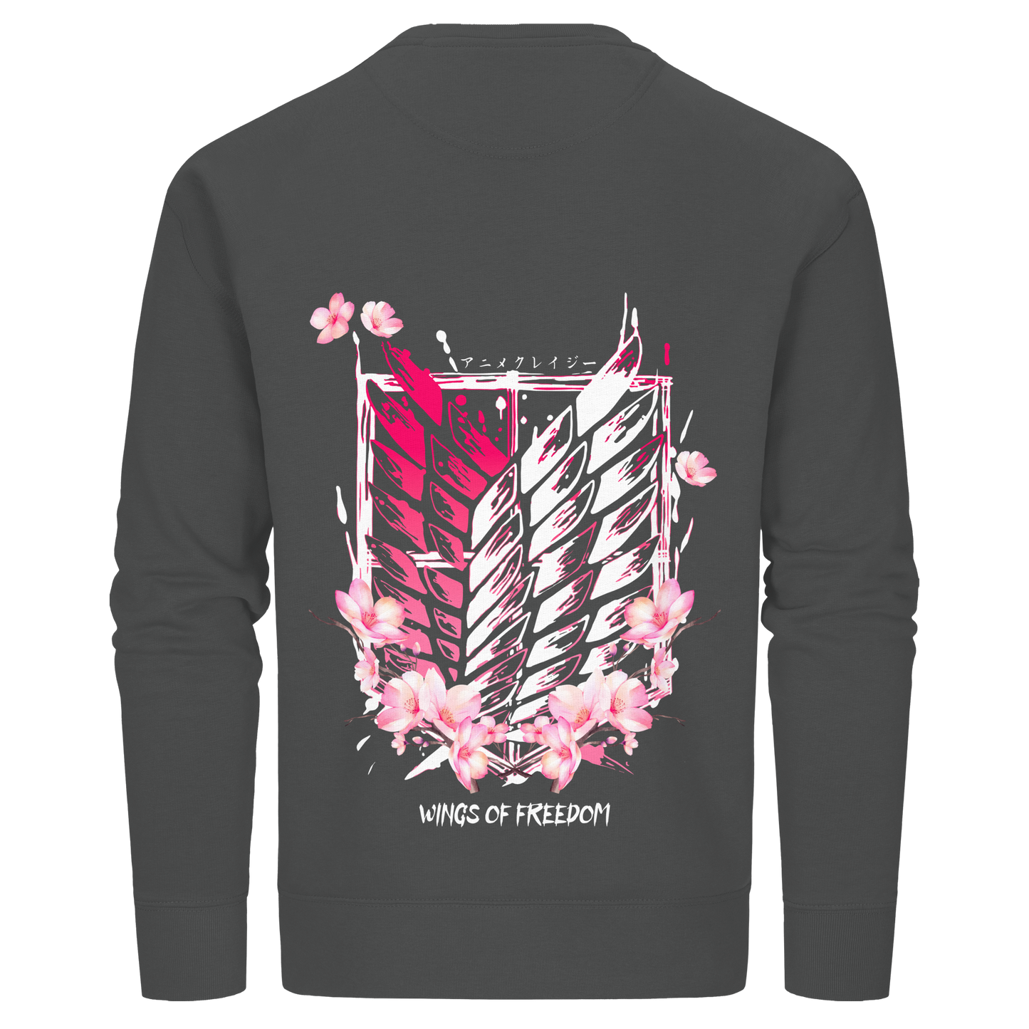 "Petals of Liberation“ Back Organic Unisex Sweatshirt