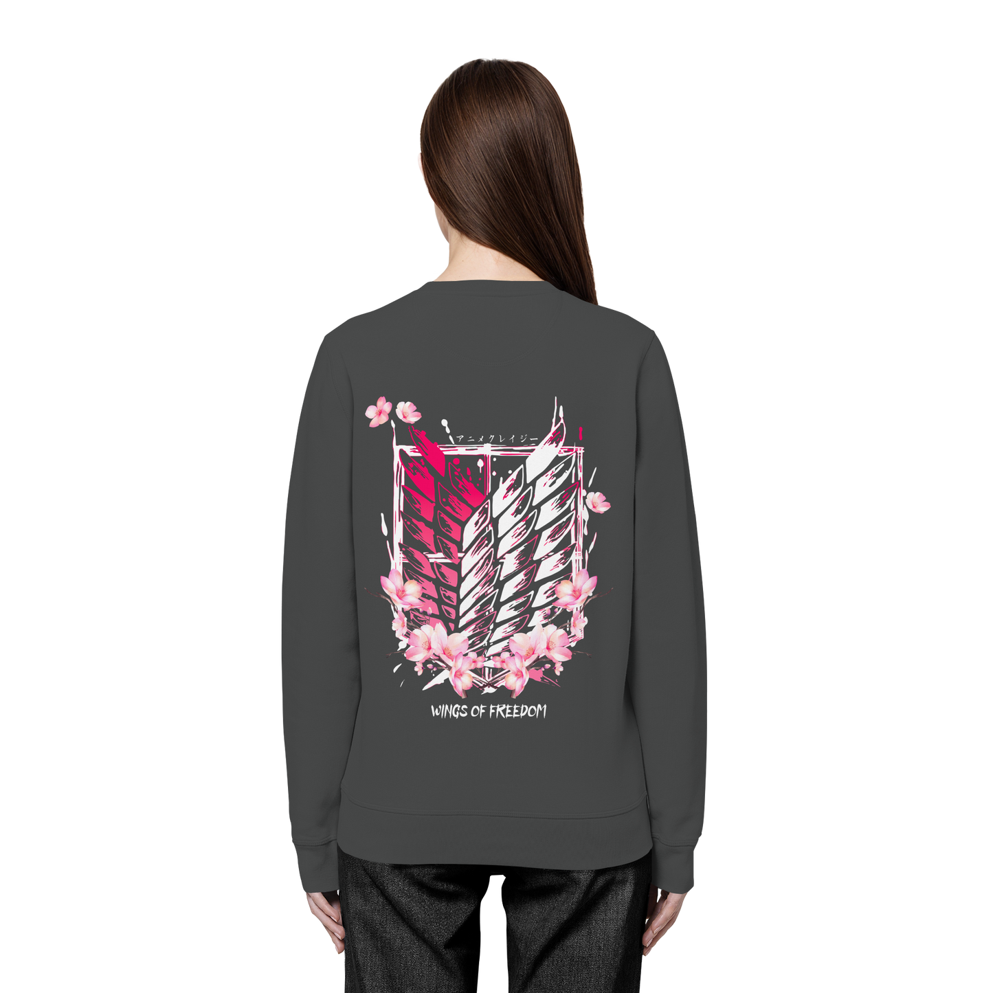 "Petals of Liberation“ Back Organic Unisex Sweatshirt