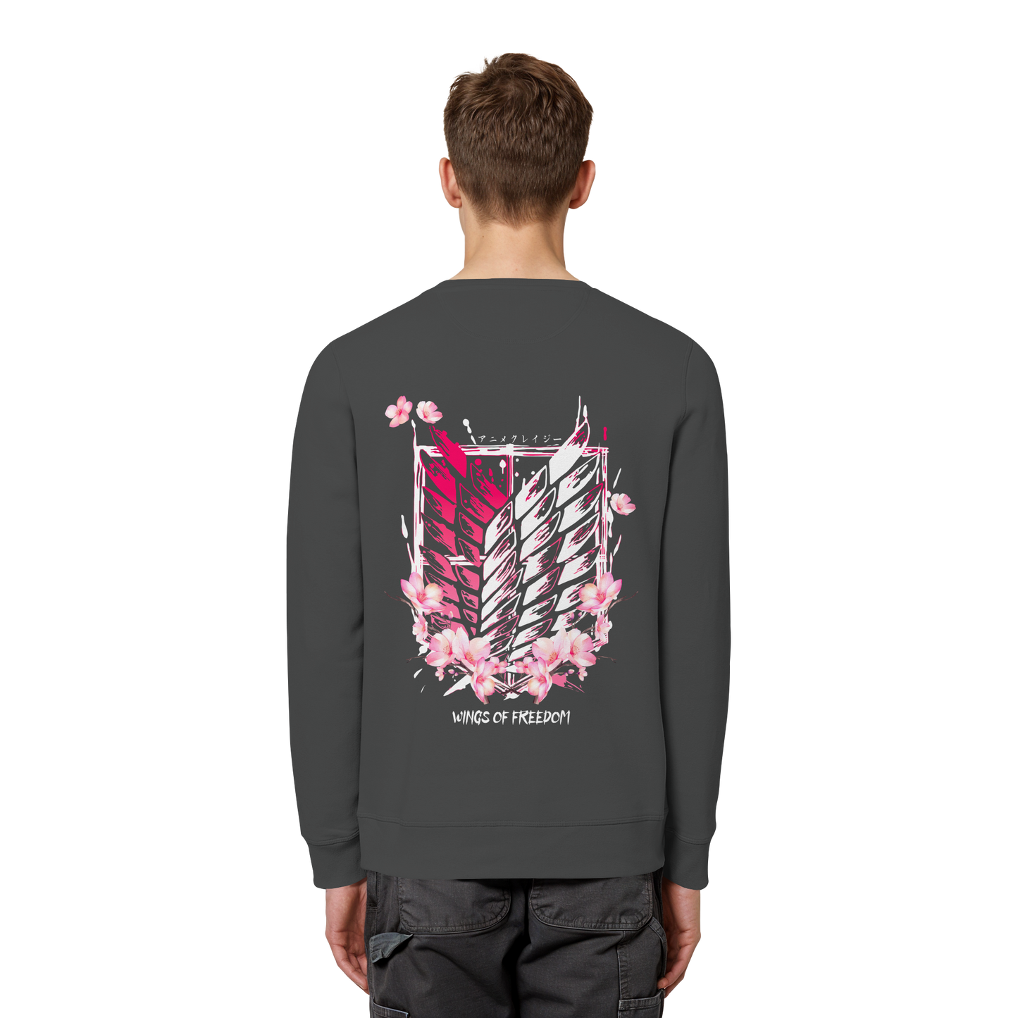 "Petals of Liberation“ Back Organic Unisex Sweatshirt