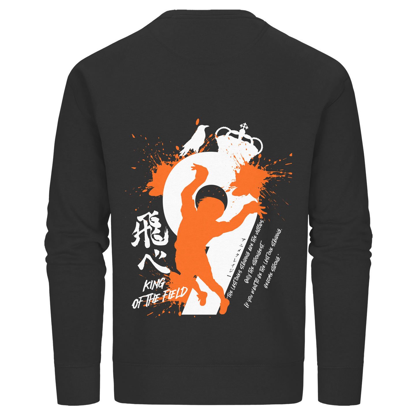 "King Of The Field 2.0" Back Organic Unisex Sweatshirt