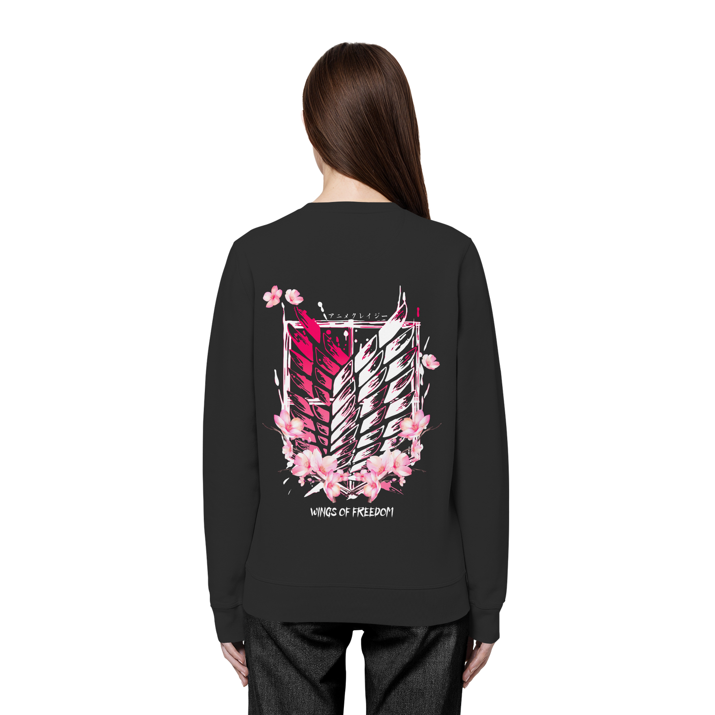 "Petals of Liberation“ Back Organic Unisex Sweatshirt