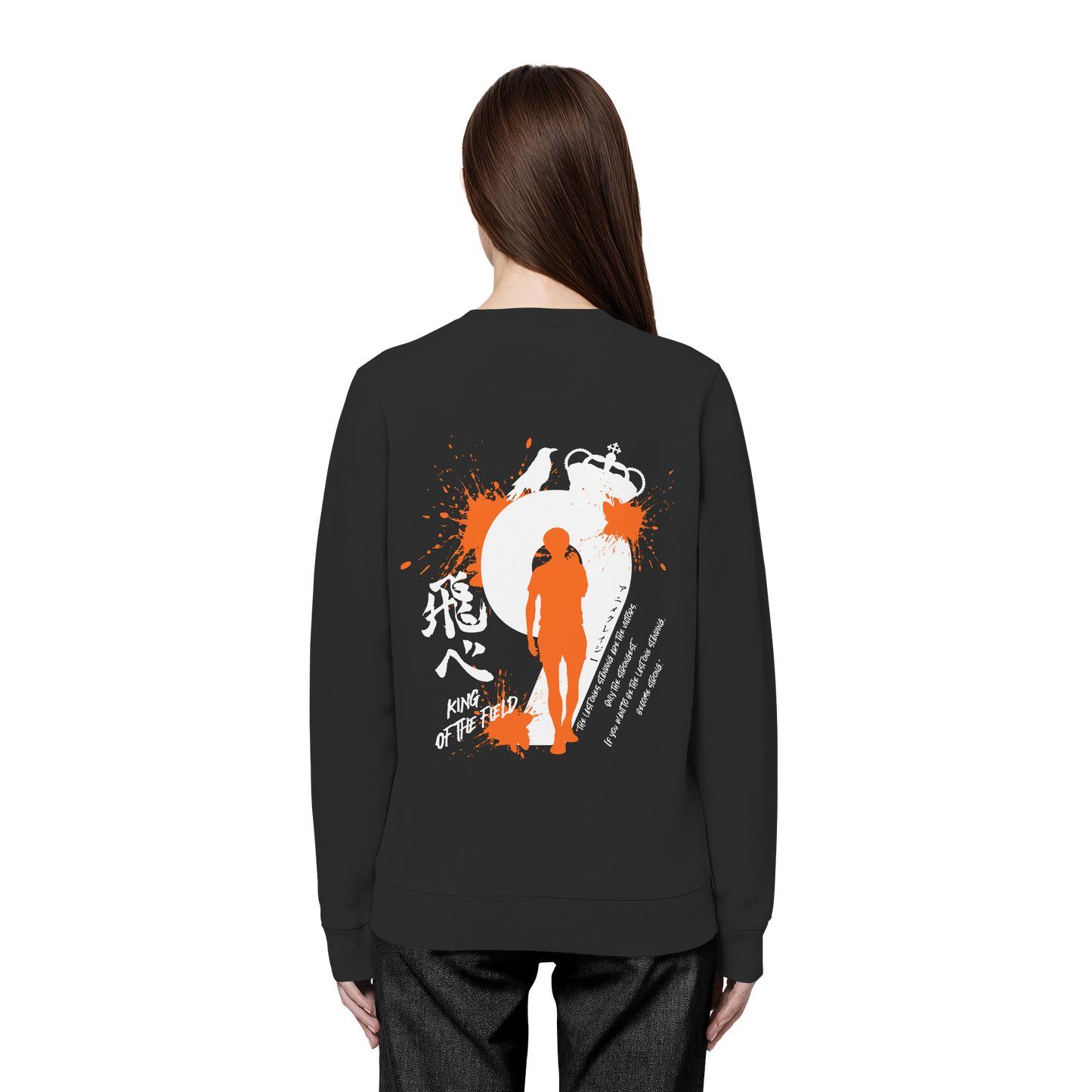 "King Of The Field" Back Organic Unisex Sweatshirt