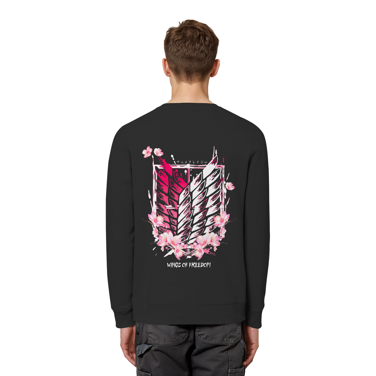 "Petals of Liberation“ Back Organic Unisex Sweatshirt