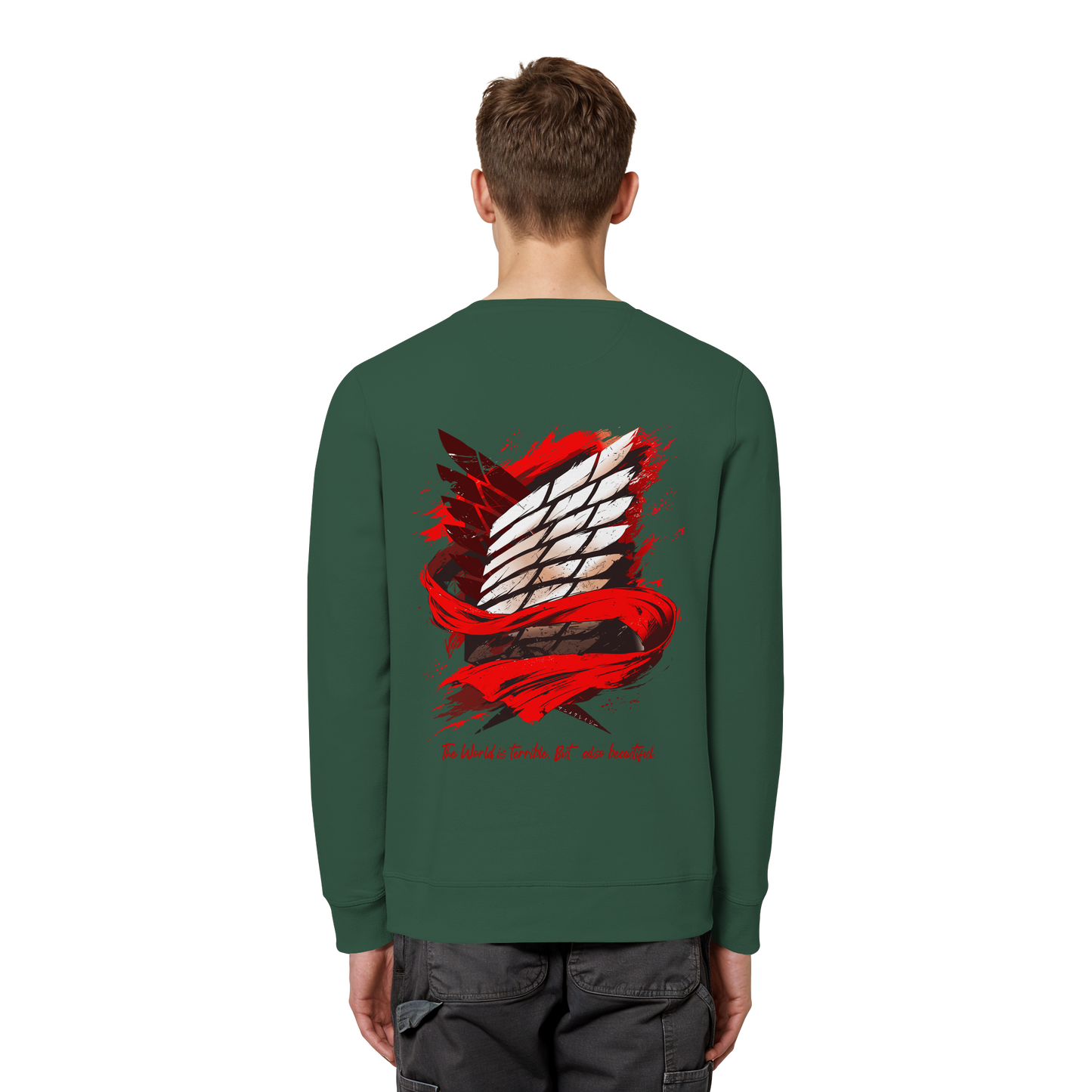 "Verbundenheit" Back Organic Unisex Sweatshirt