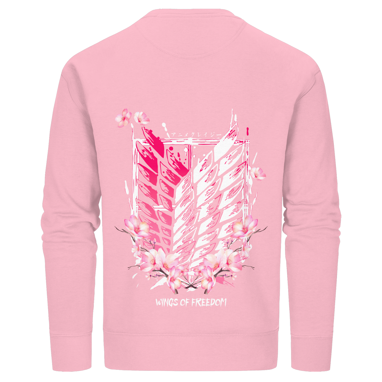 "Petals of Liberation“ Back Organic Unisex Sweatshirt