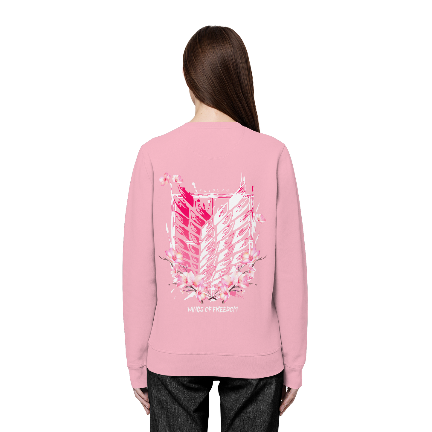 "Petals of Liberation“ Back Organic Unisex Sweatshirt