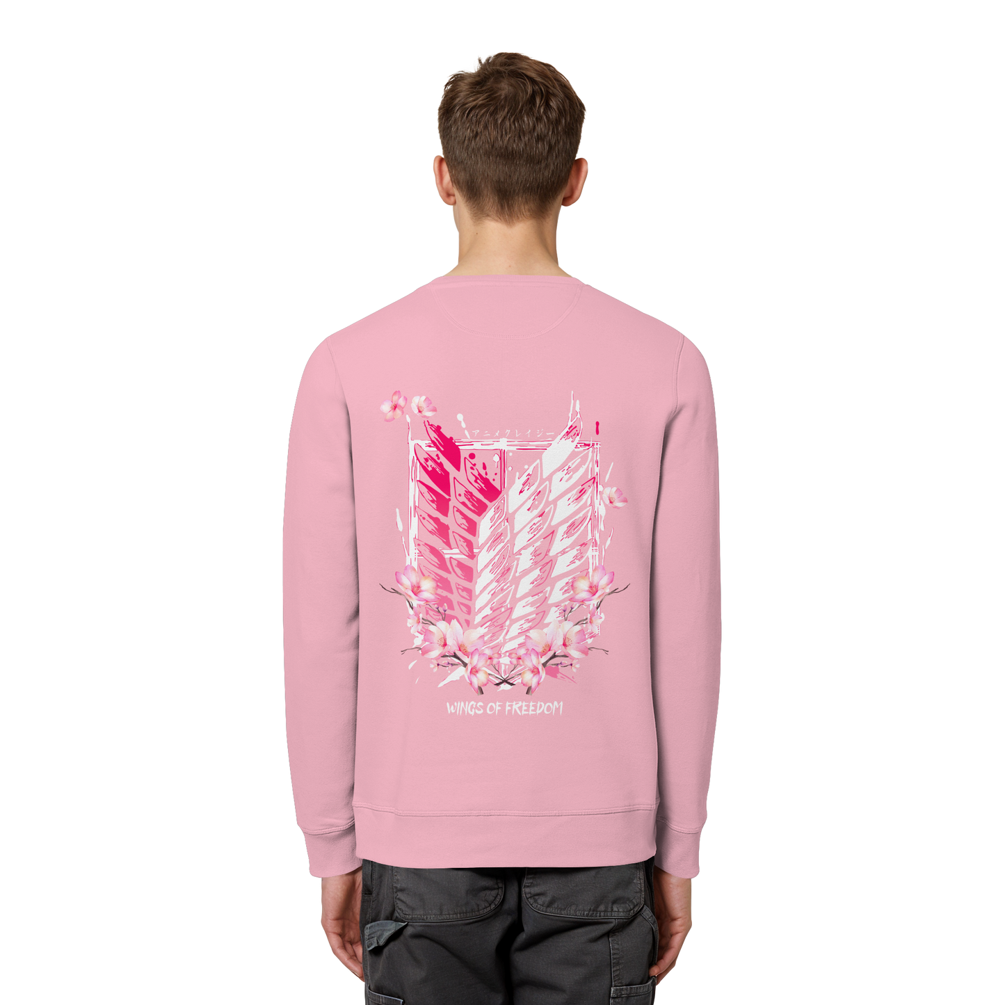 "Petals of Liberation“ Back Organic Unisex Sweatshirt