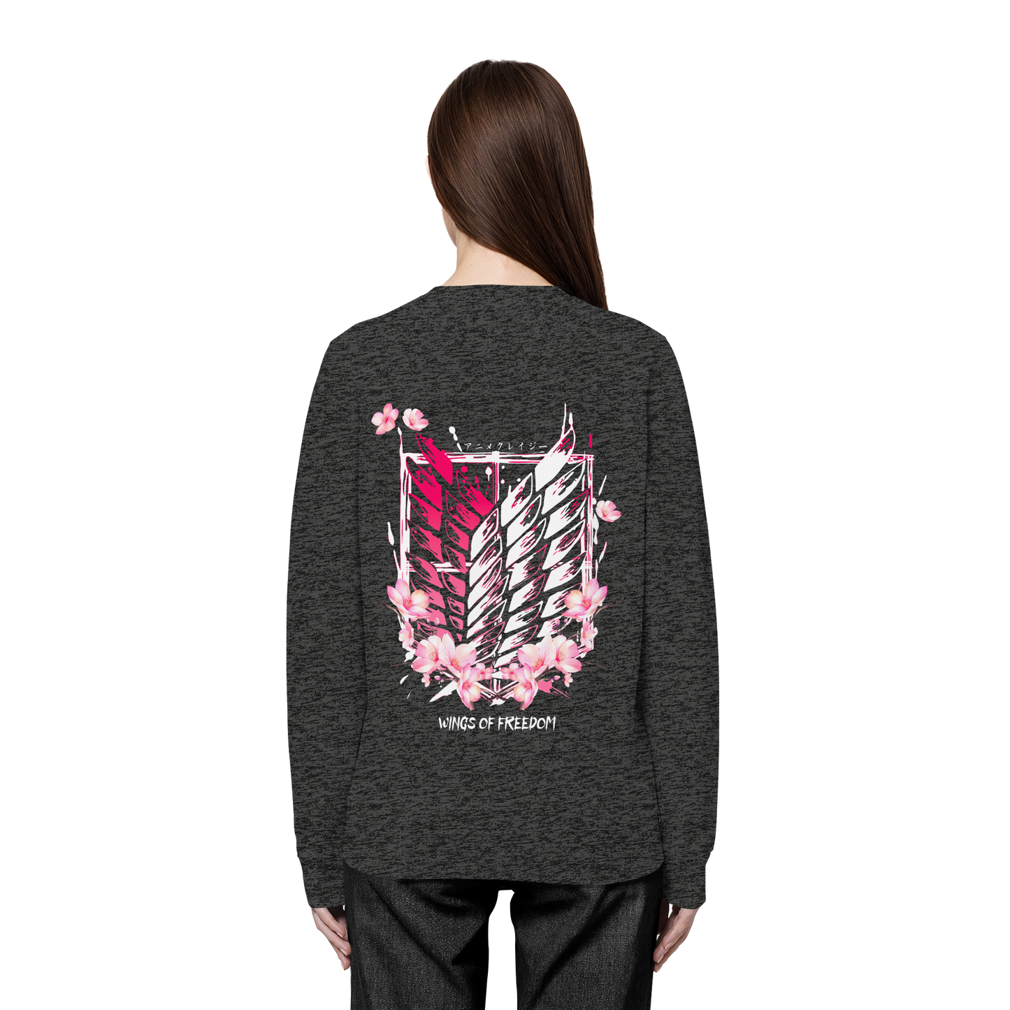 "Petals of Liberation“ Back Organic Unisex Sweatshirt