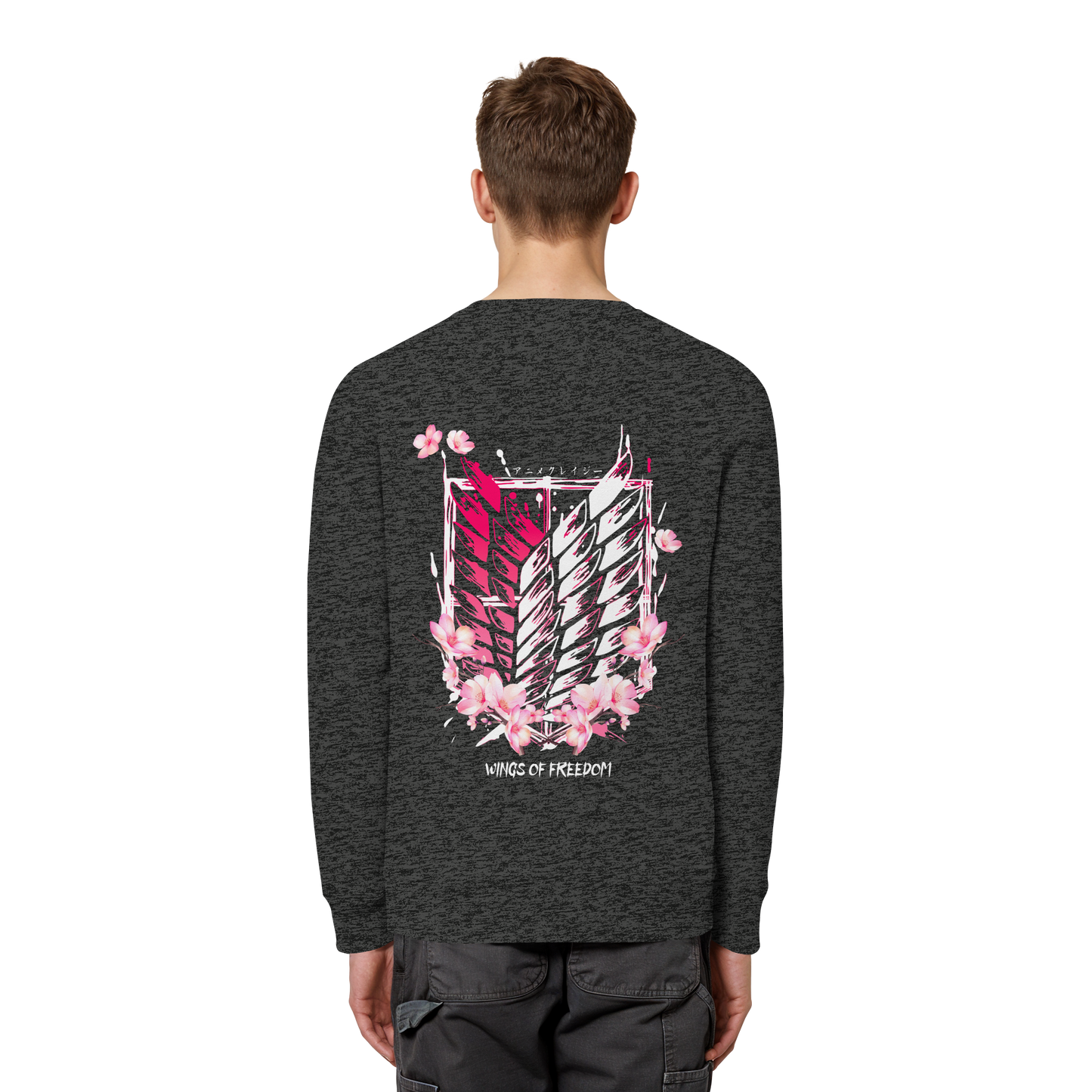 "Petals of Liberation“ Back Organic Unisex Sweatshirt
