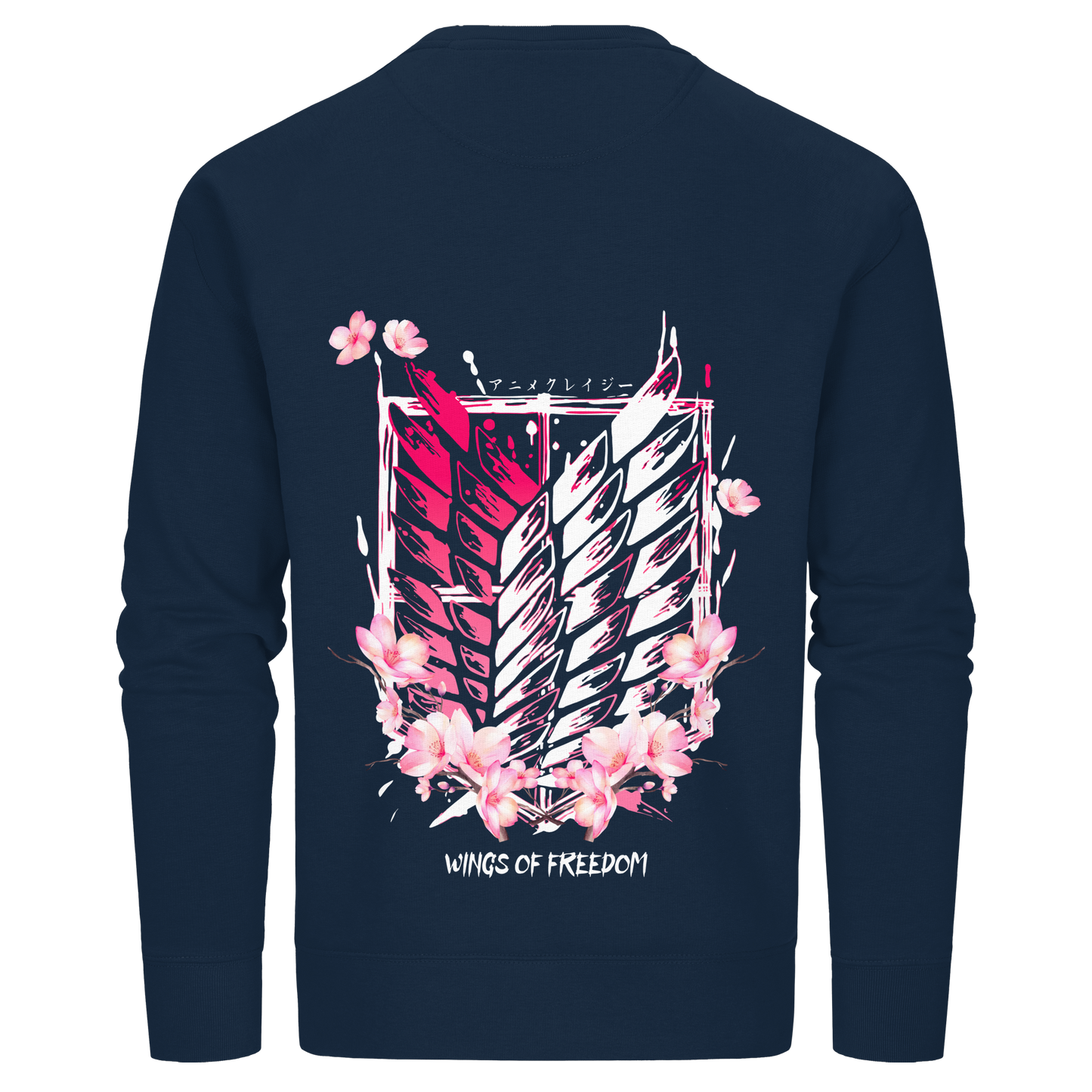 "Petals of Liberation“ Back Organic Unisex Sweatshirt