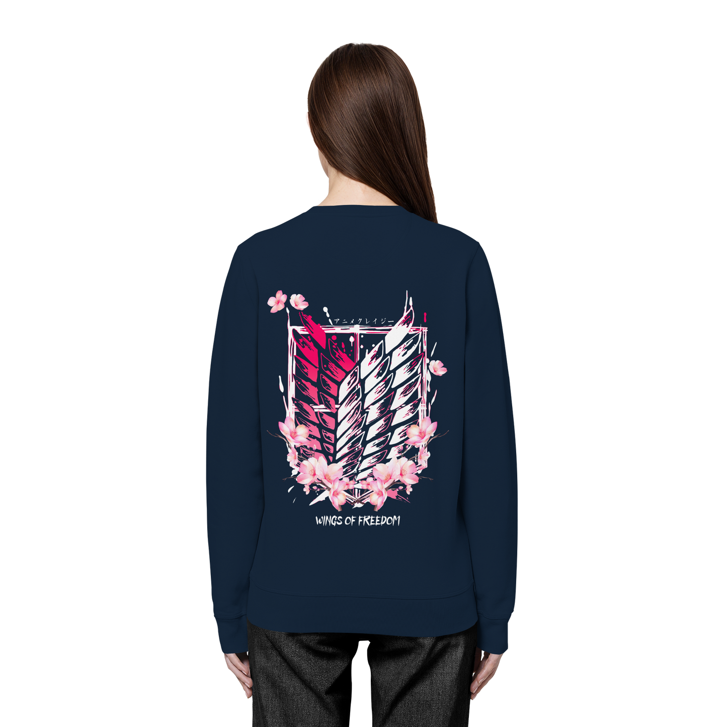 "Petals of Liberation“ Back Organic Unisex Sweatshirt