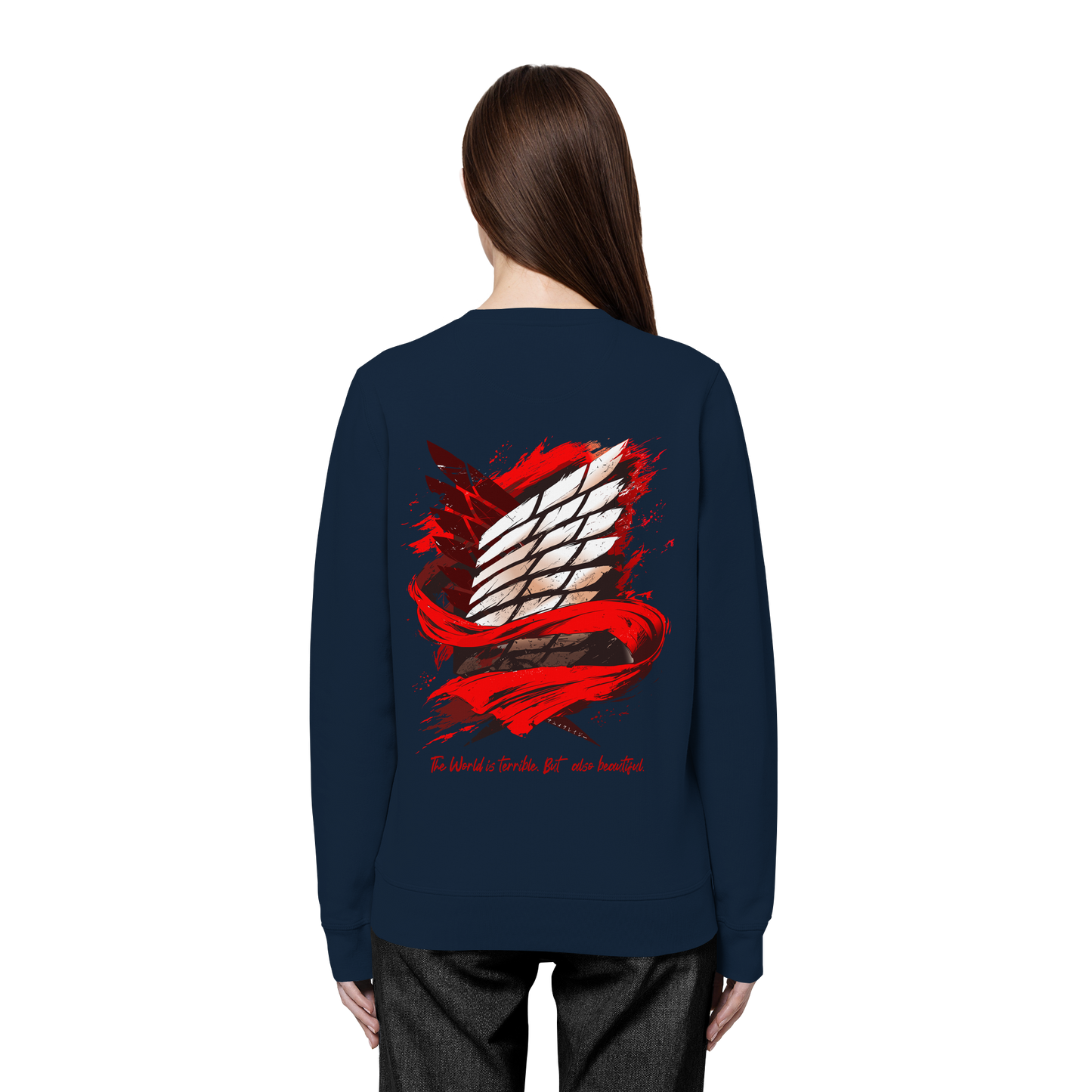 "Verbundenheit" Back Organic Unisex Sweatshirt