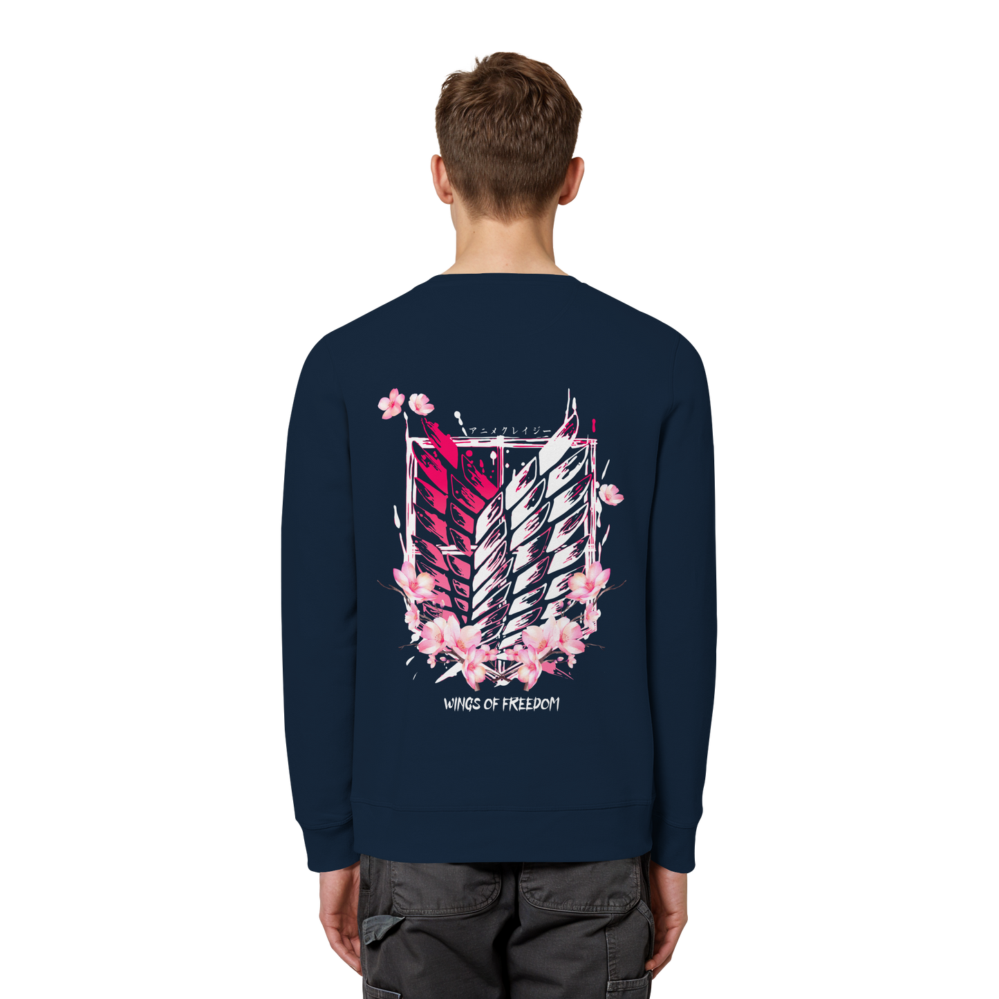 "Petals of Liberation“ Back Organic Unisex Sweatshirt