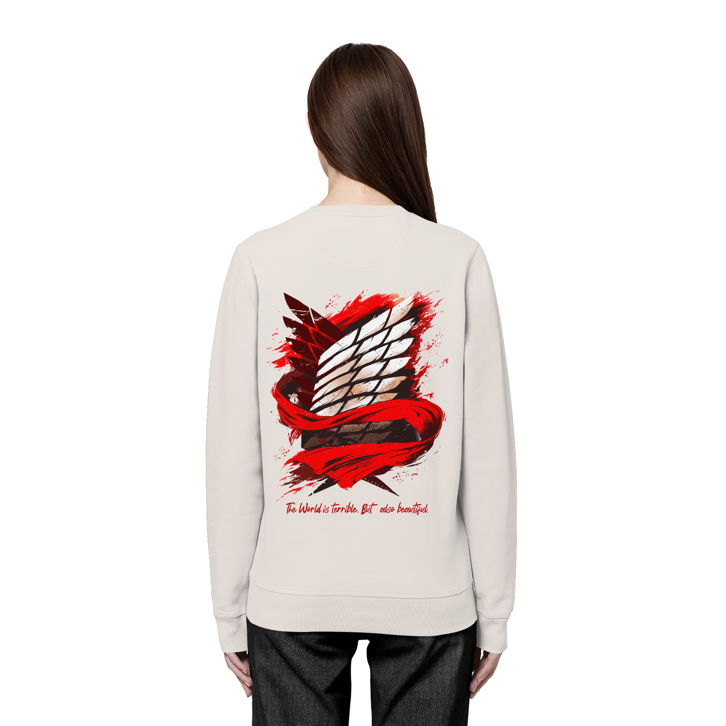 "Verbundenheit" Back Organic Unisex Sweatshirt