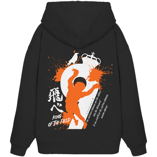"King Of The Field 2.0" Back Organic Oversize Hoodie