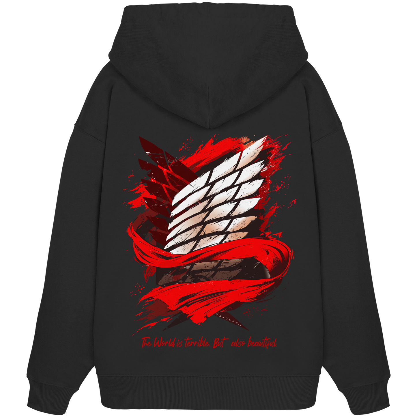 "Verbundenheit" Back Organic Oversize Hoodie