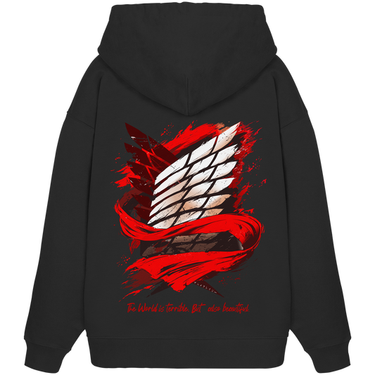 "Verbundenheit" Back Organic Oversize Hoodie